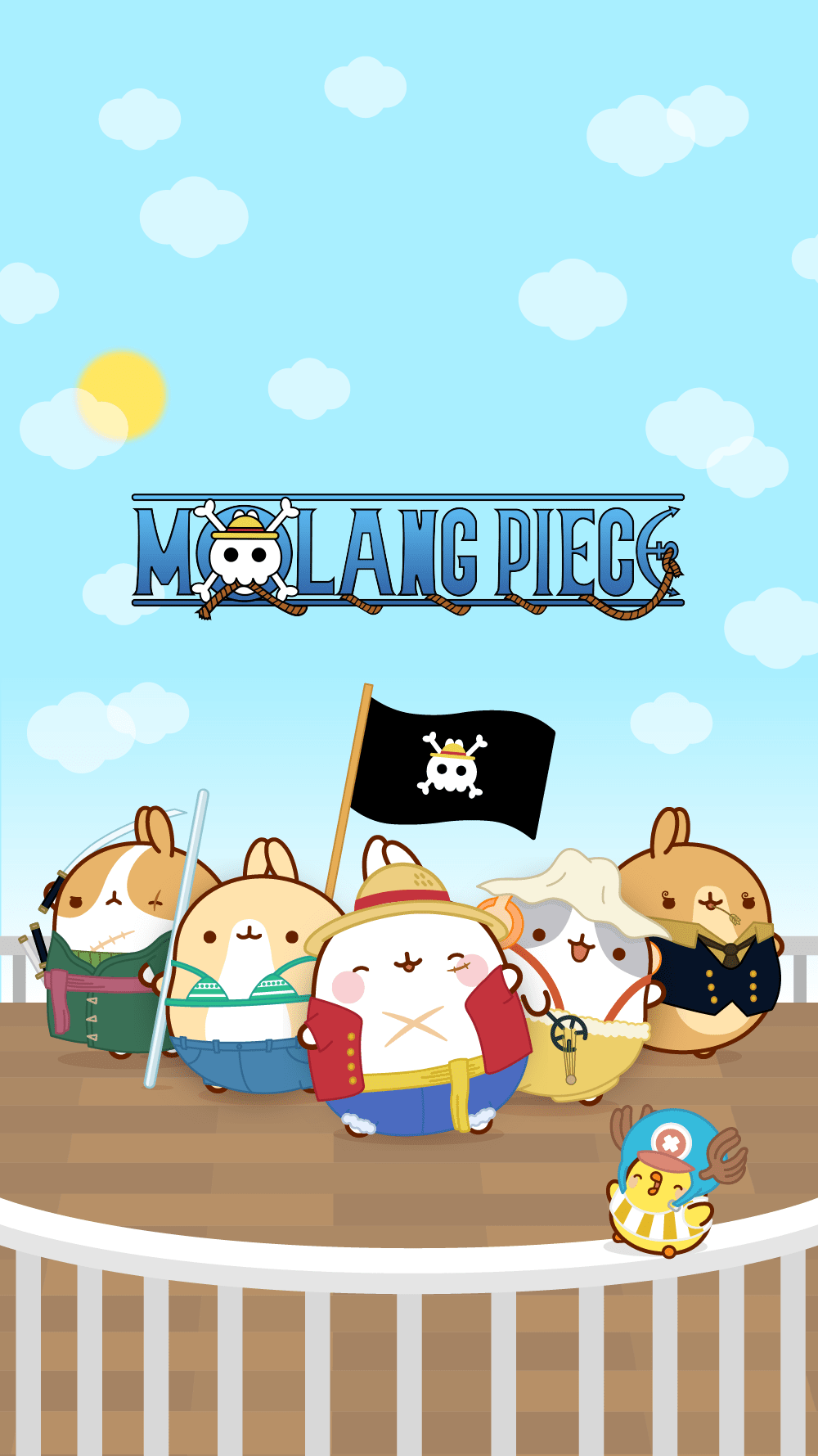 Molang Parody Wallpaper: Discover The One Piece Wallpaper of Molang