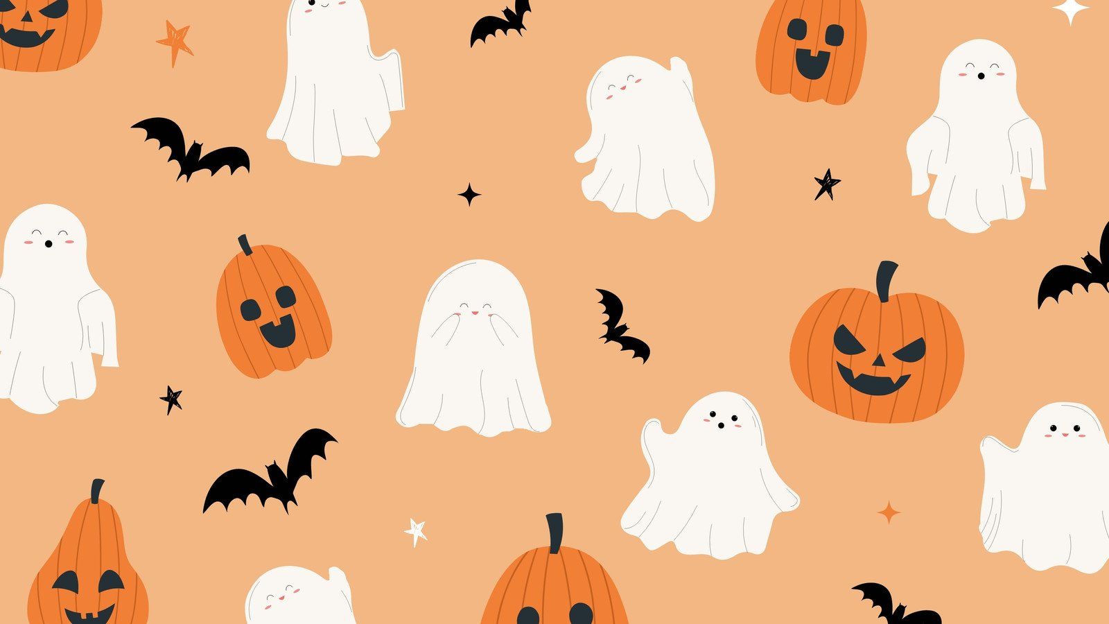 Free customizable Halloween desktop wallpaper templates