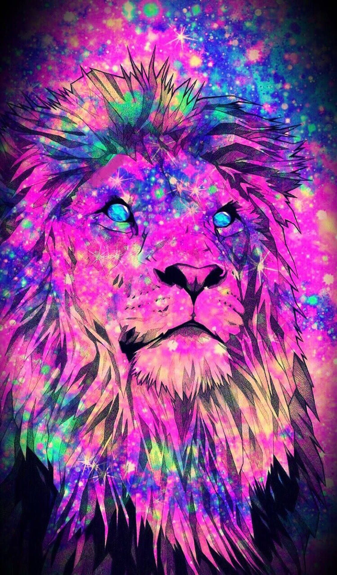 Galaxy Lion Wallpaper Full HD, 4K Free to Use