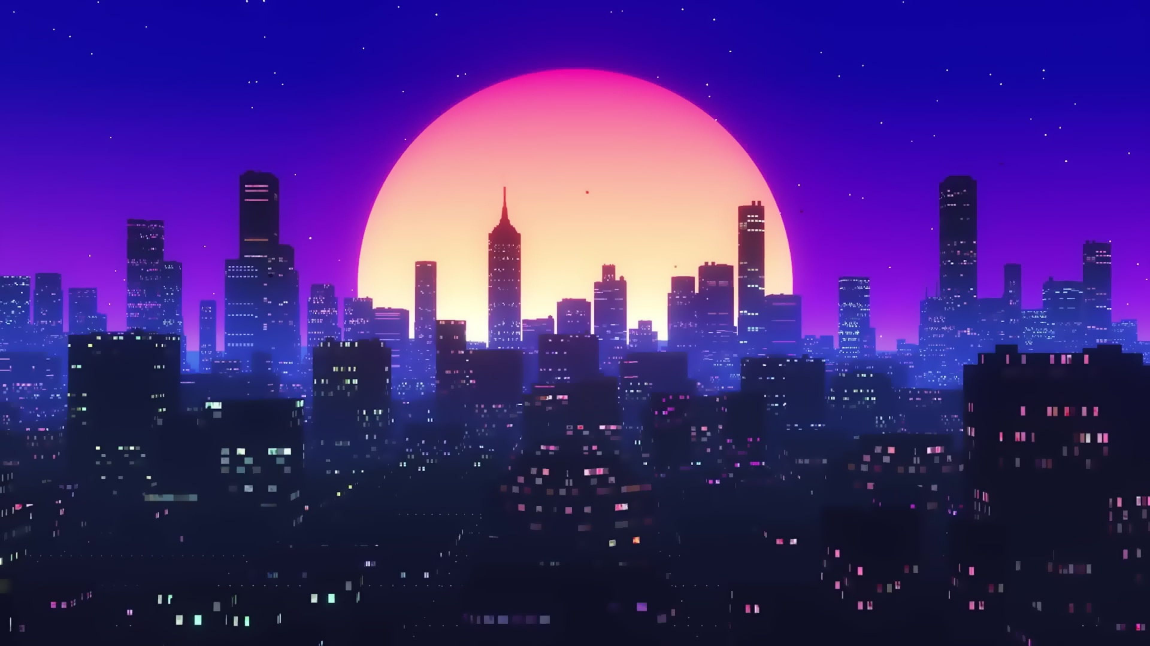 Synthwave City [ 3840x2160 ]