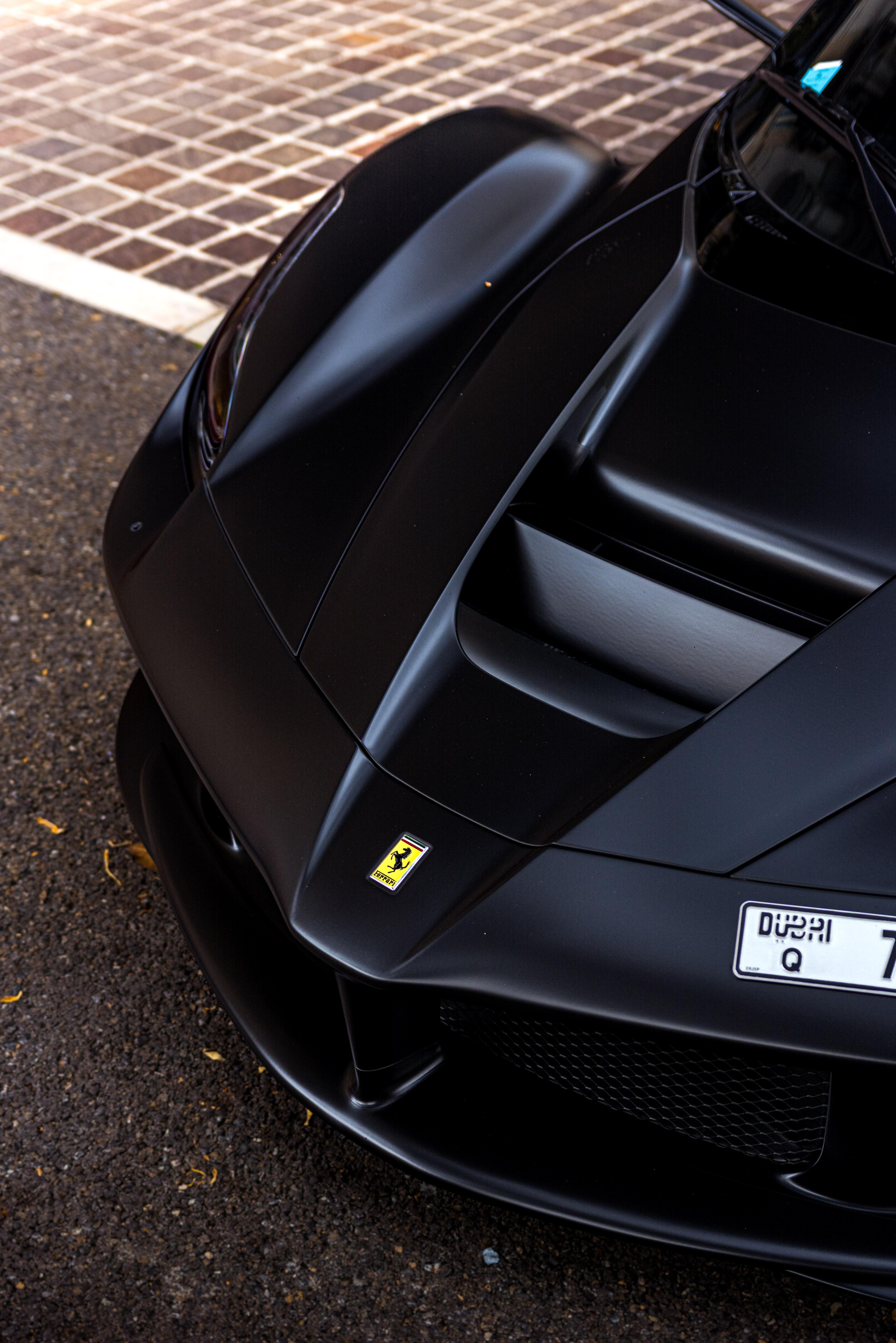 Satin black Ferrari LaFerrari. in Monaco. on Dubai plates [OC]