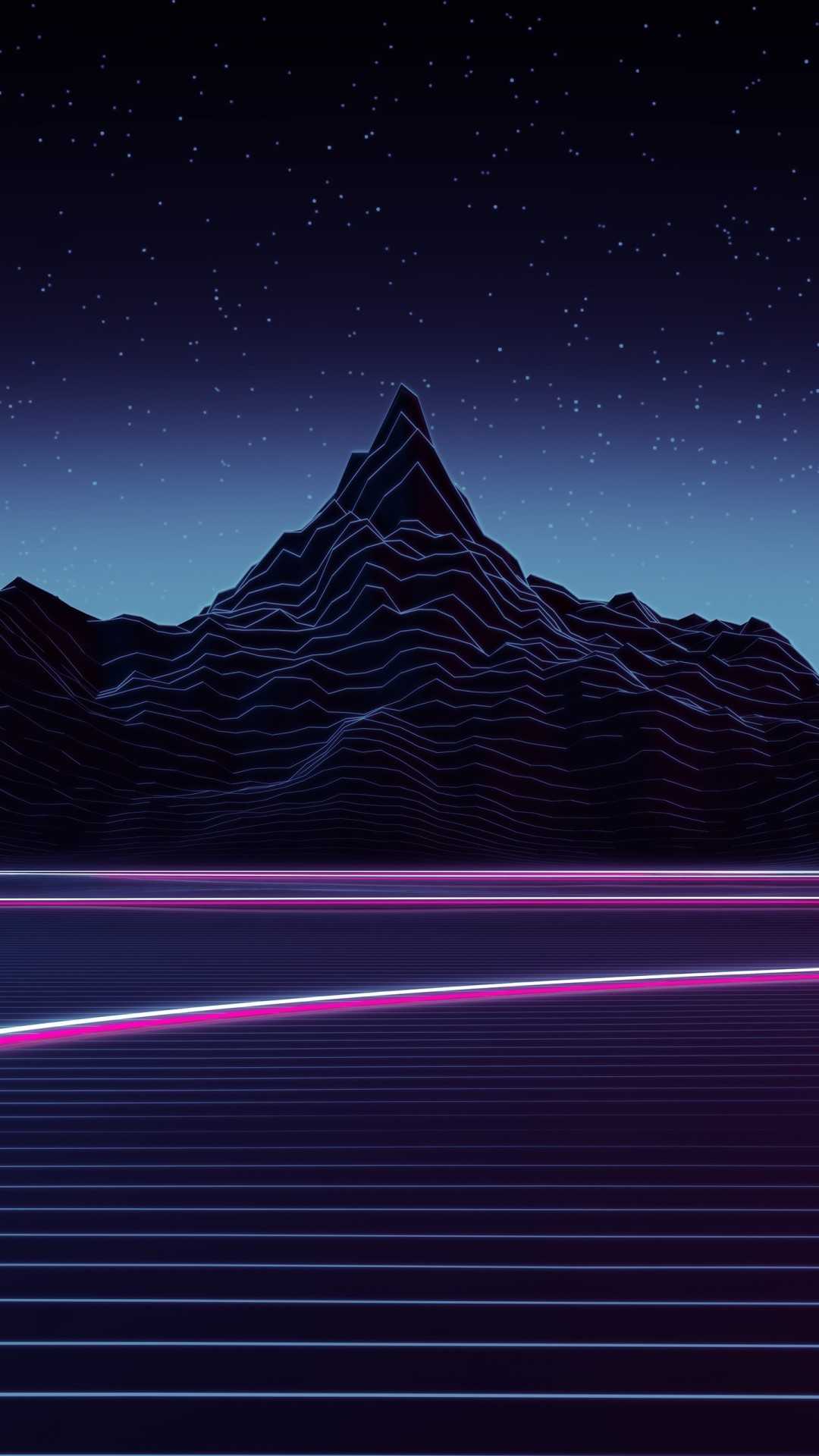 IPhone Synthwave Wallpaper