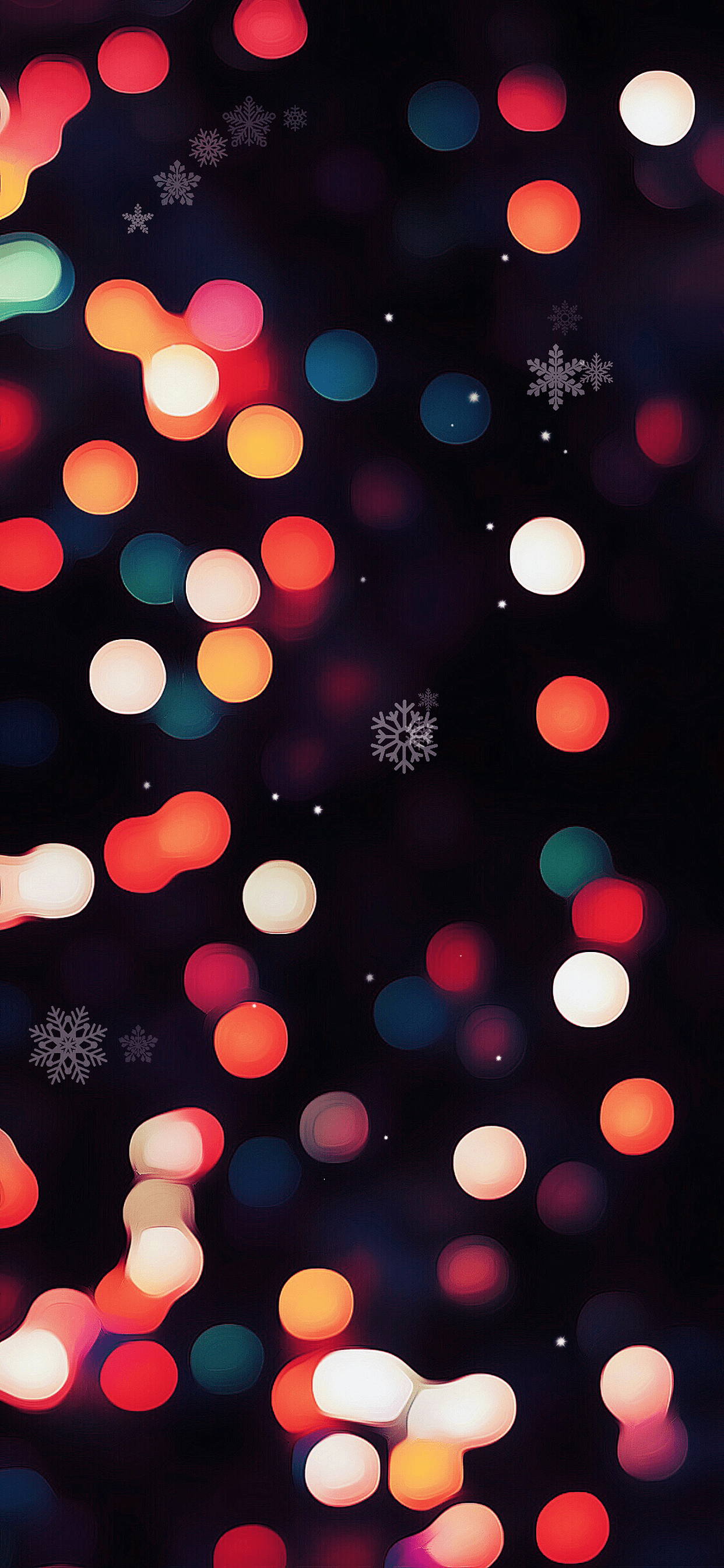 Snowy winter Christmas wallpaper for iPhone