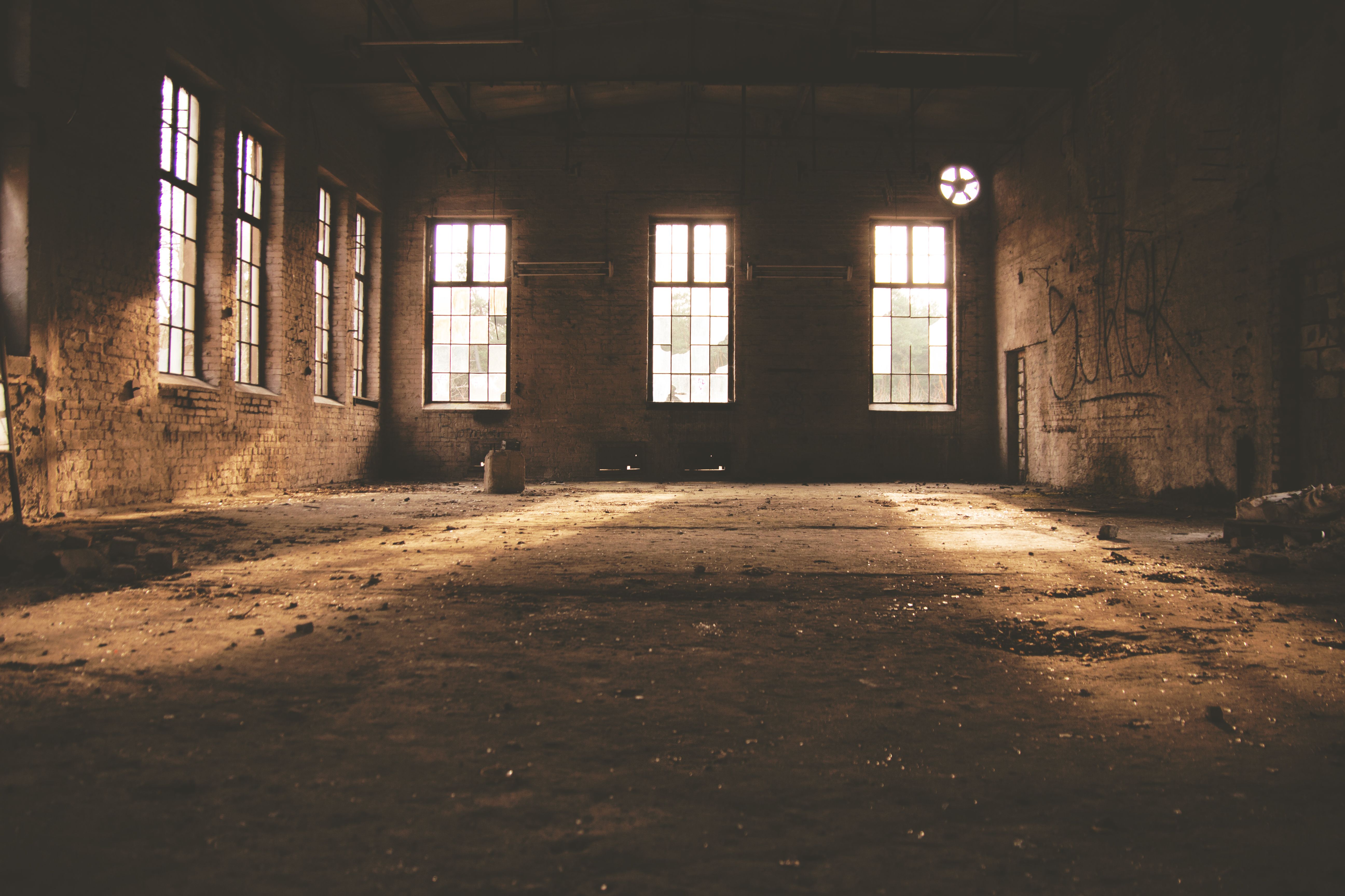 Brown Concrete Building Interior · Free