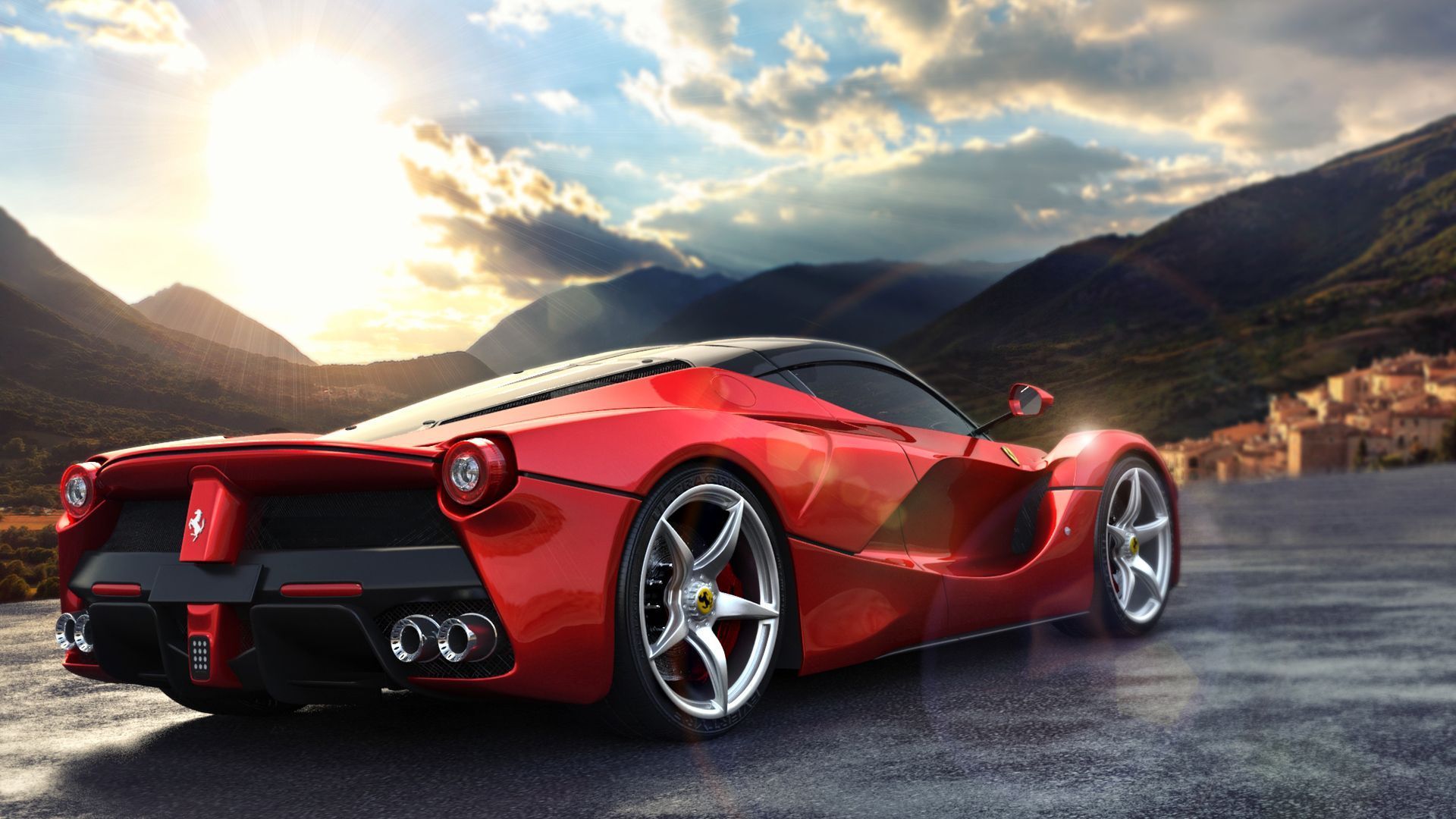 La Ferrari Rear View Laptop Full HD 1080P HD 4k Wallpaper, Image, Background, Photo and Picture