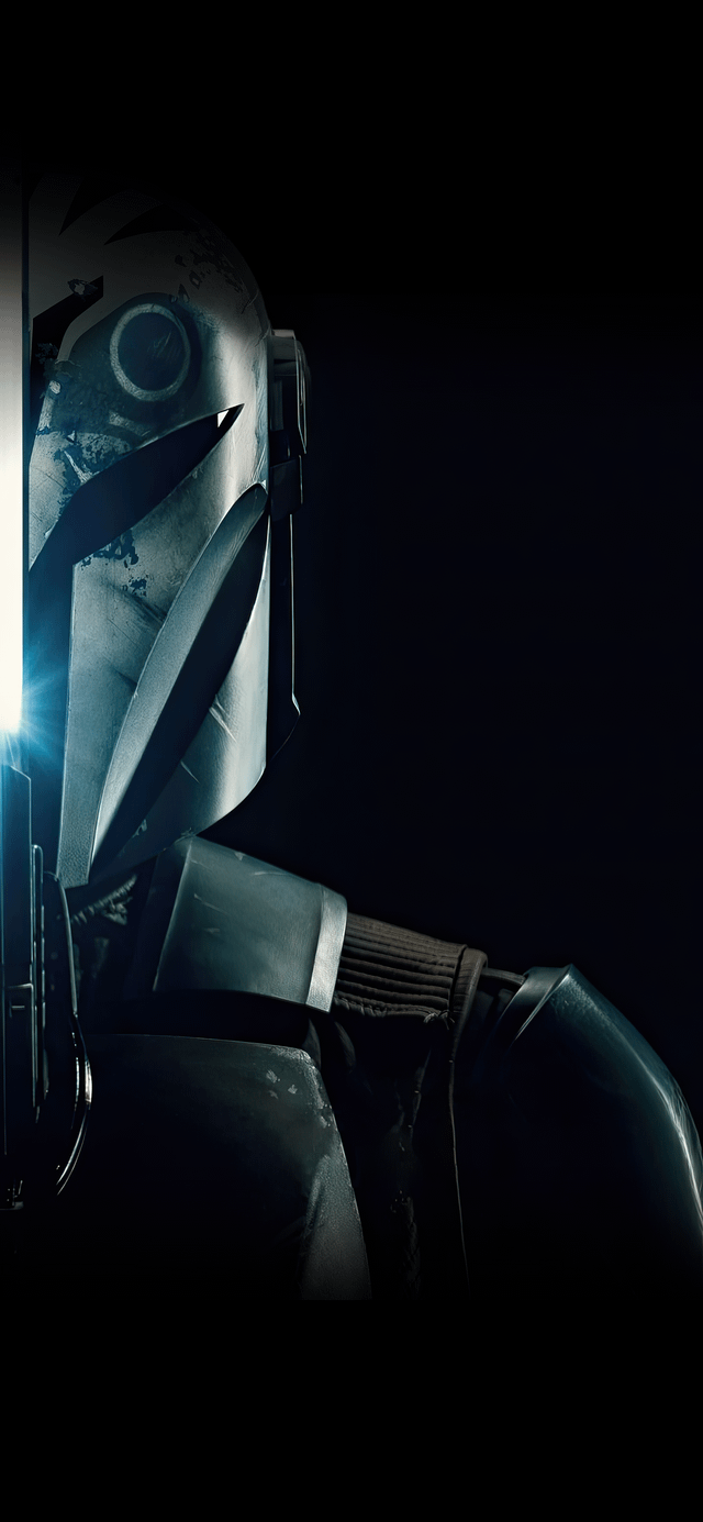 Converted the latest Mandalorian posters into mobile wallpaper