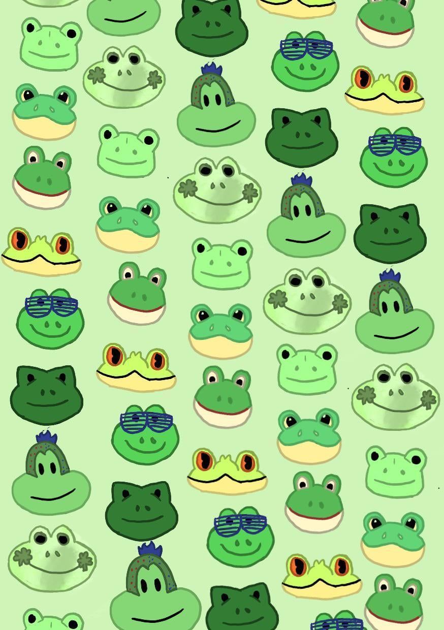 Some non licensed frog wallpaper I made! Feel free to save, share, and use!