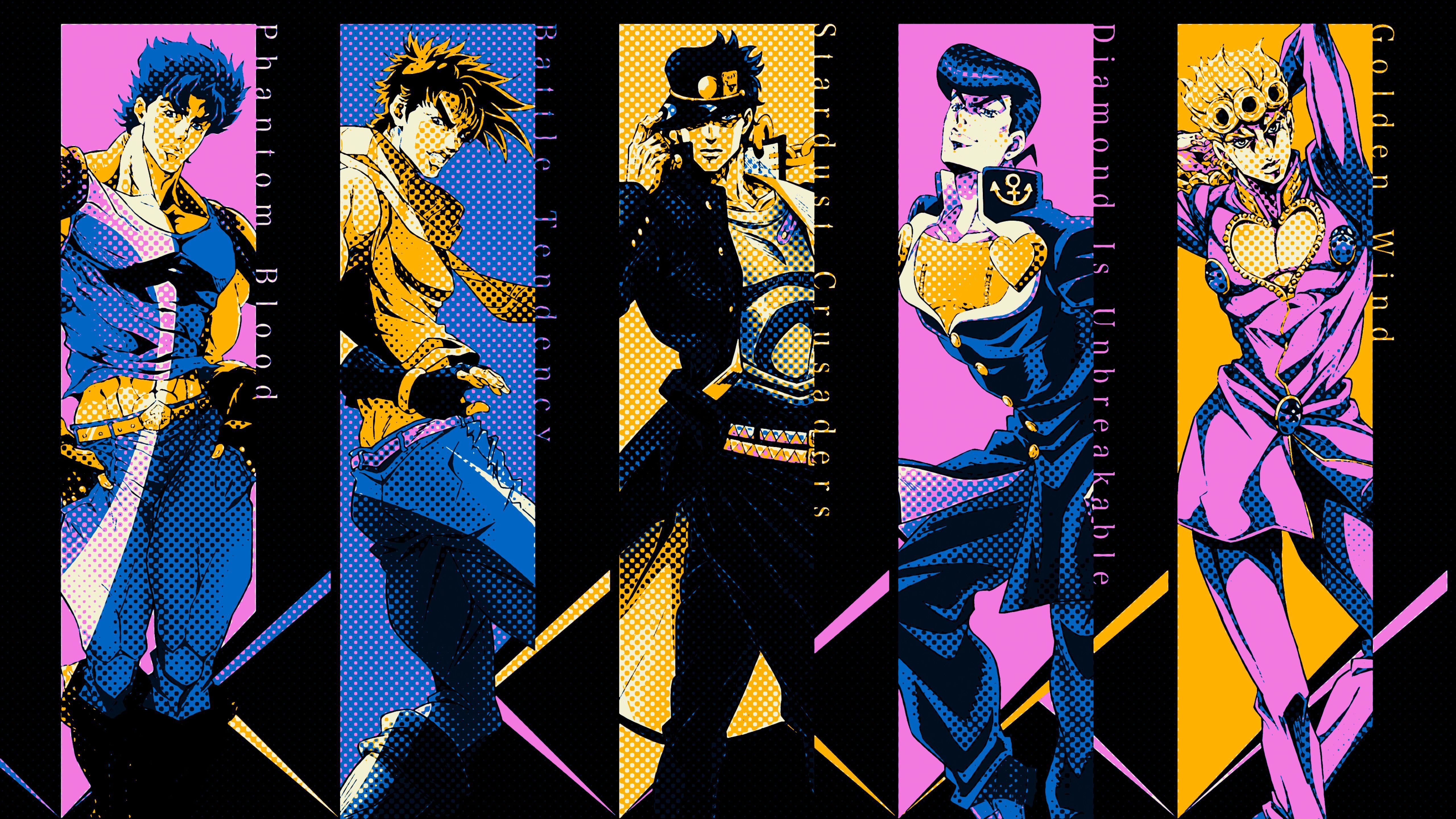 Resolution Jojo's Bizarre Adventure All Characters 5K Wallpaper