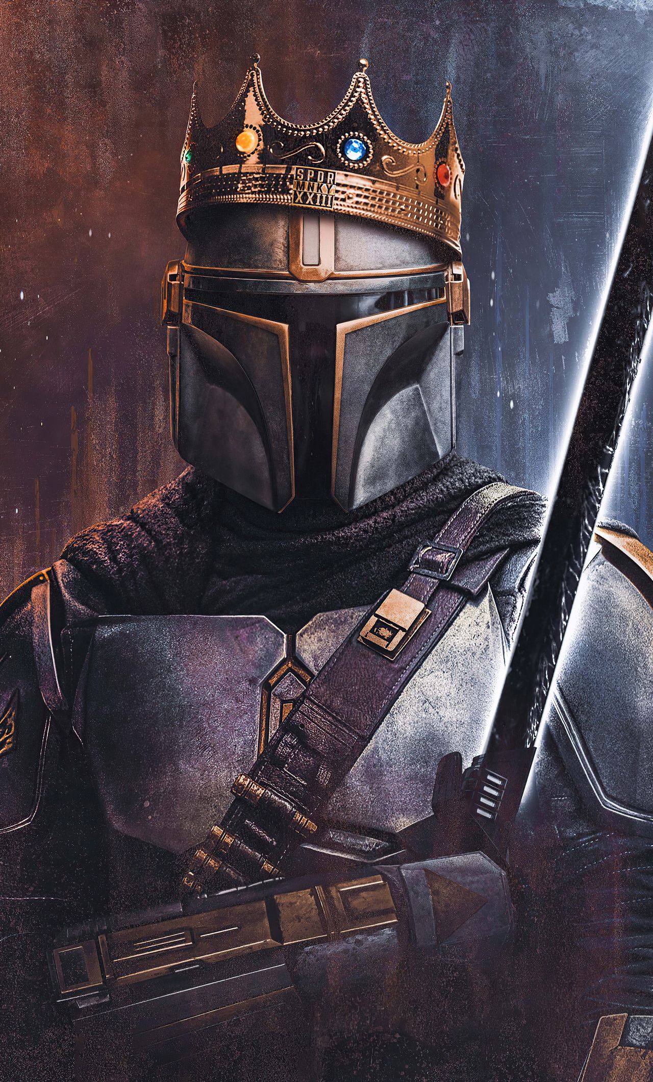 The King Of Mandalorian 4k iPhone HD 4k Wallpaper, Image, Background, Photo and Picture