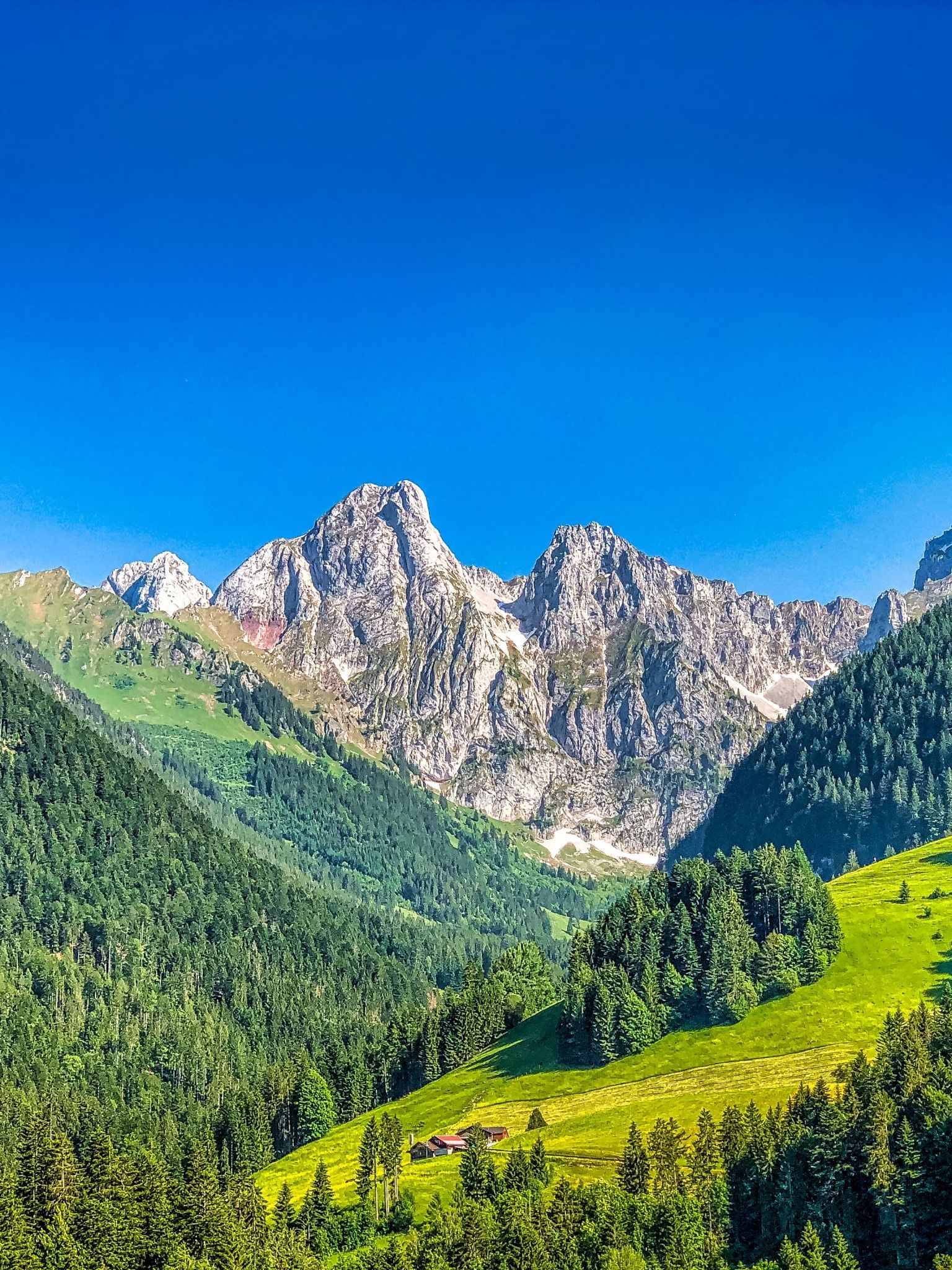 Alps mountains Wallpaper 4K, Mountain range, Summer, Sunny day