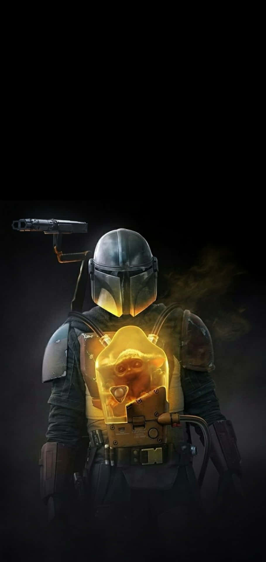 Download Din Djarin And Grogu The Mandalorian iPhone Wallpaper