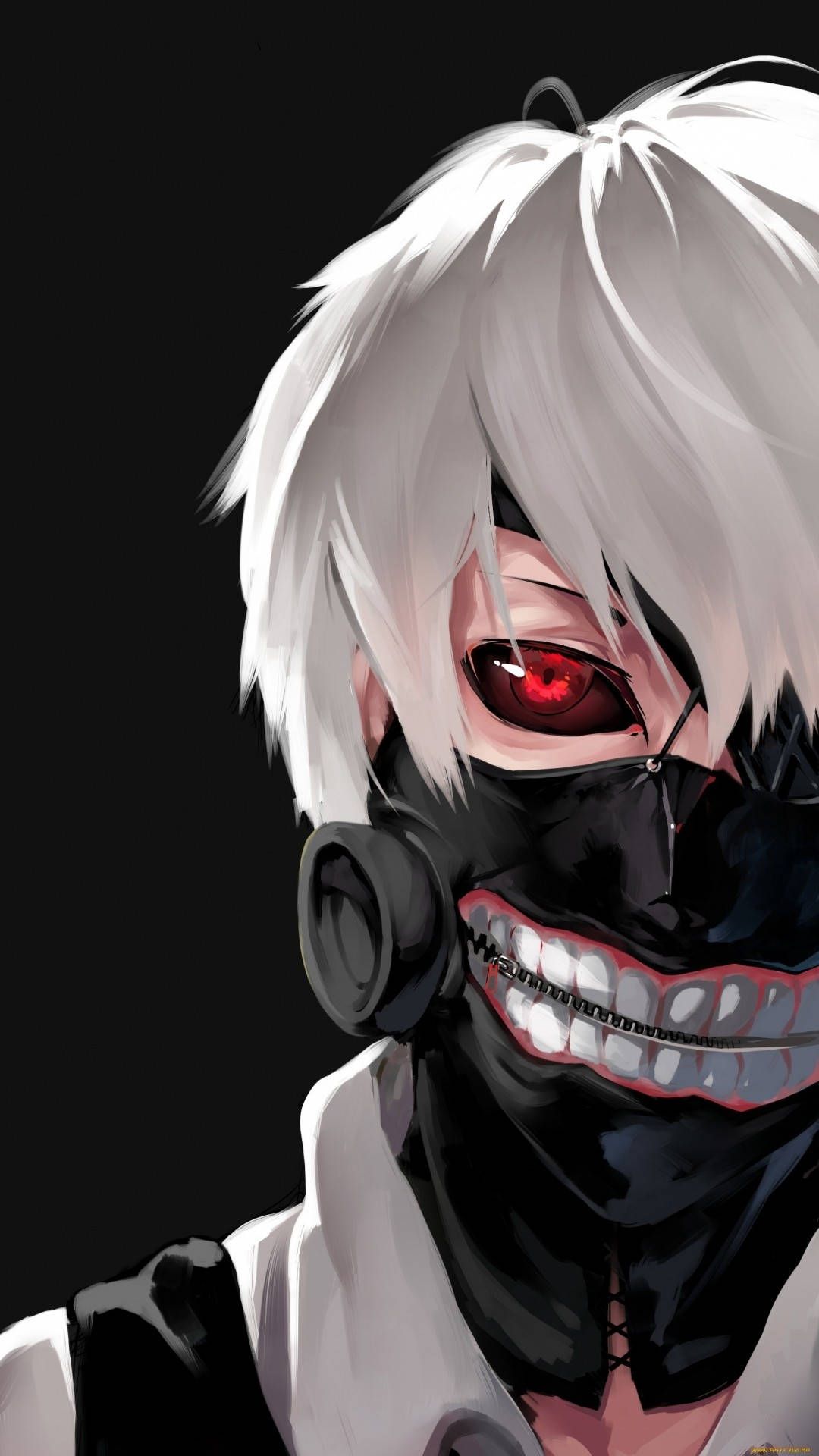 Download Ken Kaneki Black Tokyo Ghoul iPhone Background Wallpaper