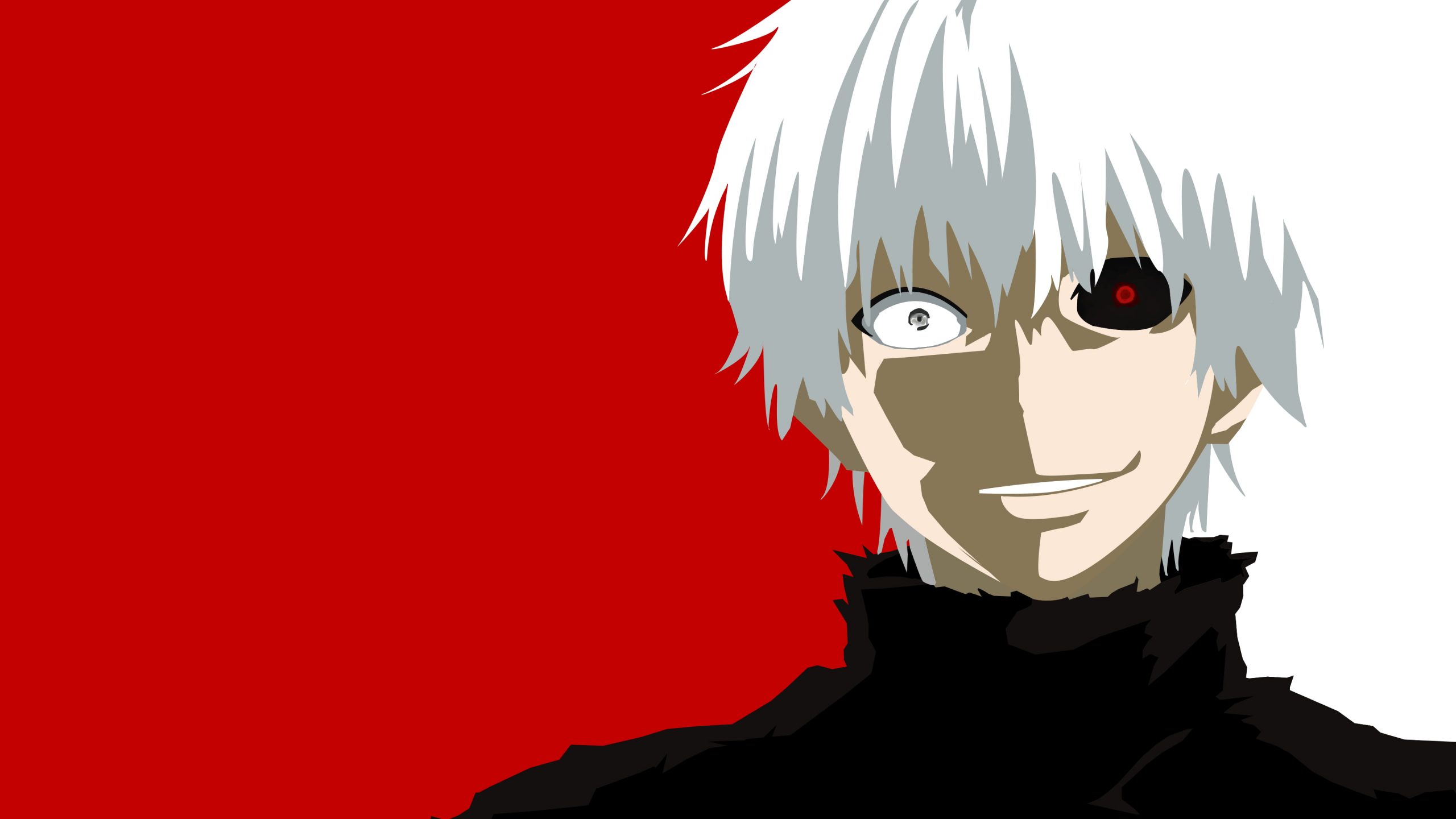 Wallpaper Anime Tokyo Ghoul Ken Kaneki Minimalist Vector Wallpaper