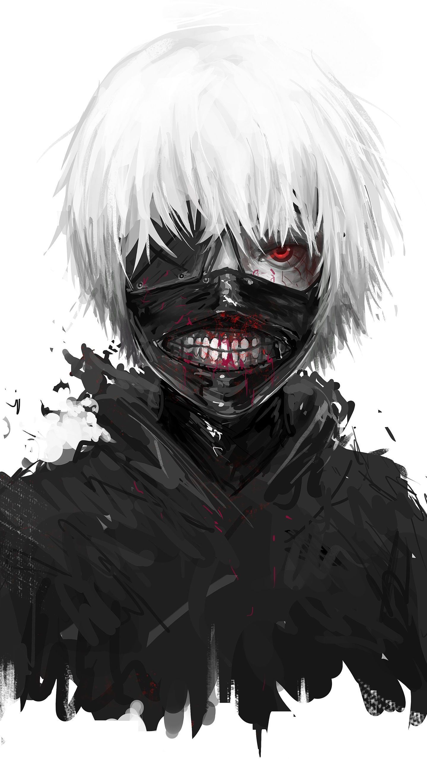 Anime Tokyo Ghoul, Ken Kaneki, 1440x2560 Phone HD Wallpaper