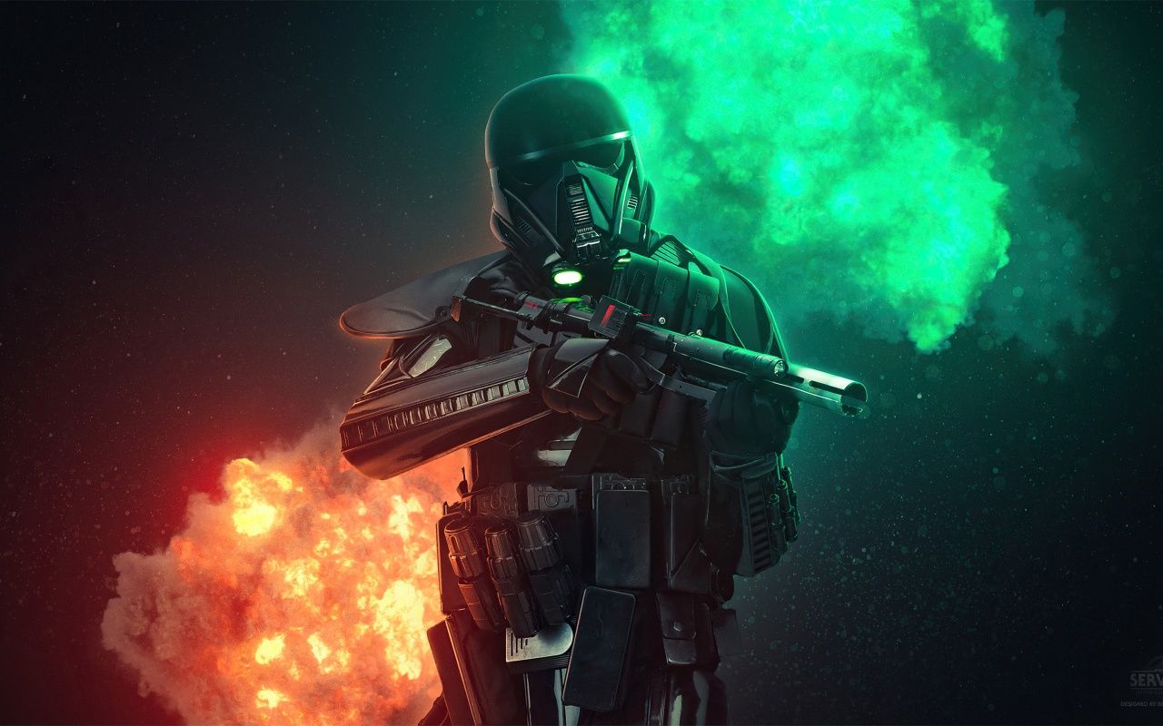 Stormtrooper Wallpaper 4K, Star Wars, Neon