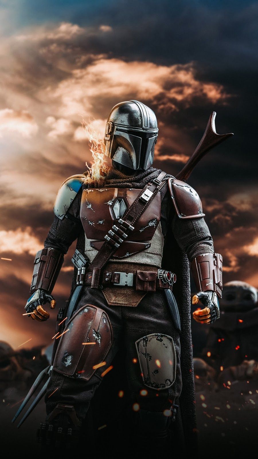 The Mandalorian Background Wallpaper. HeroScreen. Star wars background, Star wars image, Star wars poster