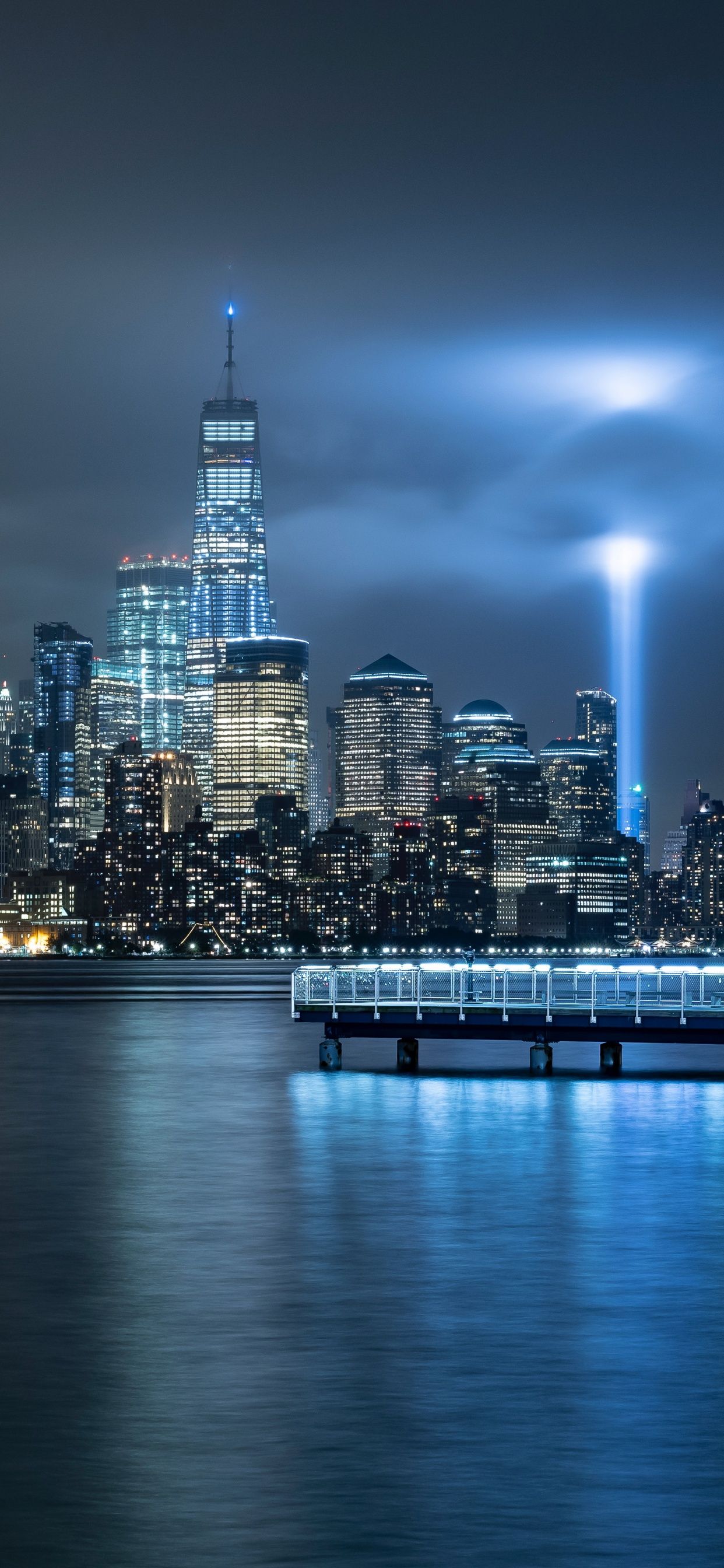 New York City Wallpaper 4K, Reflection, City Skyline