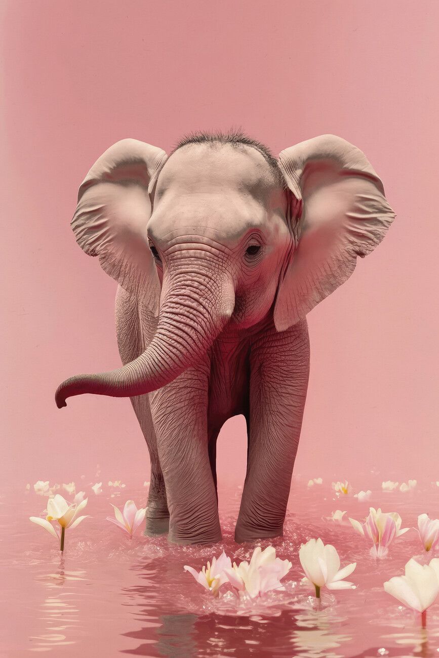 Young Elephant Wall Mural