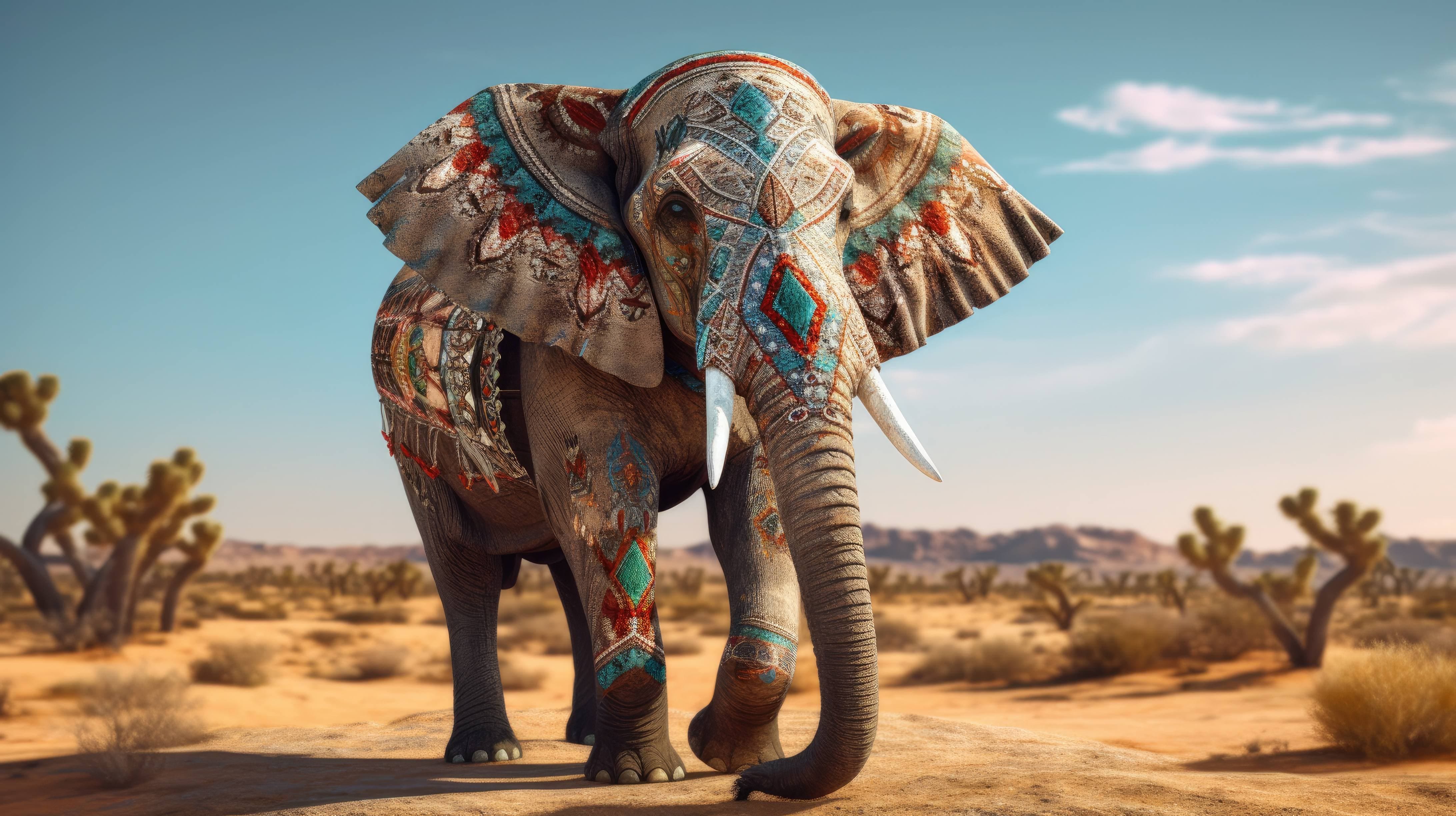 Free AI art image of elephant