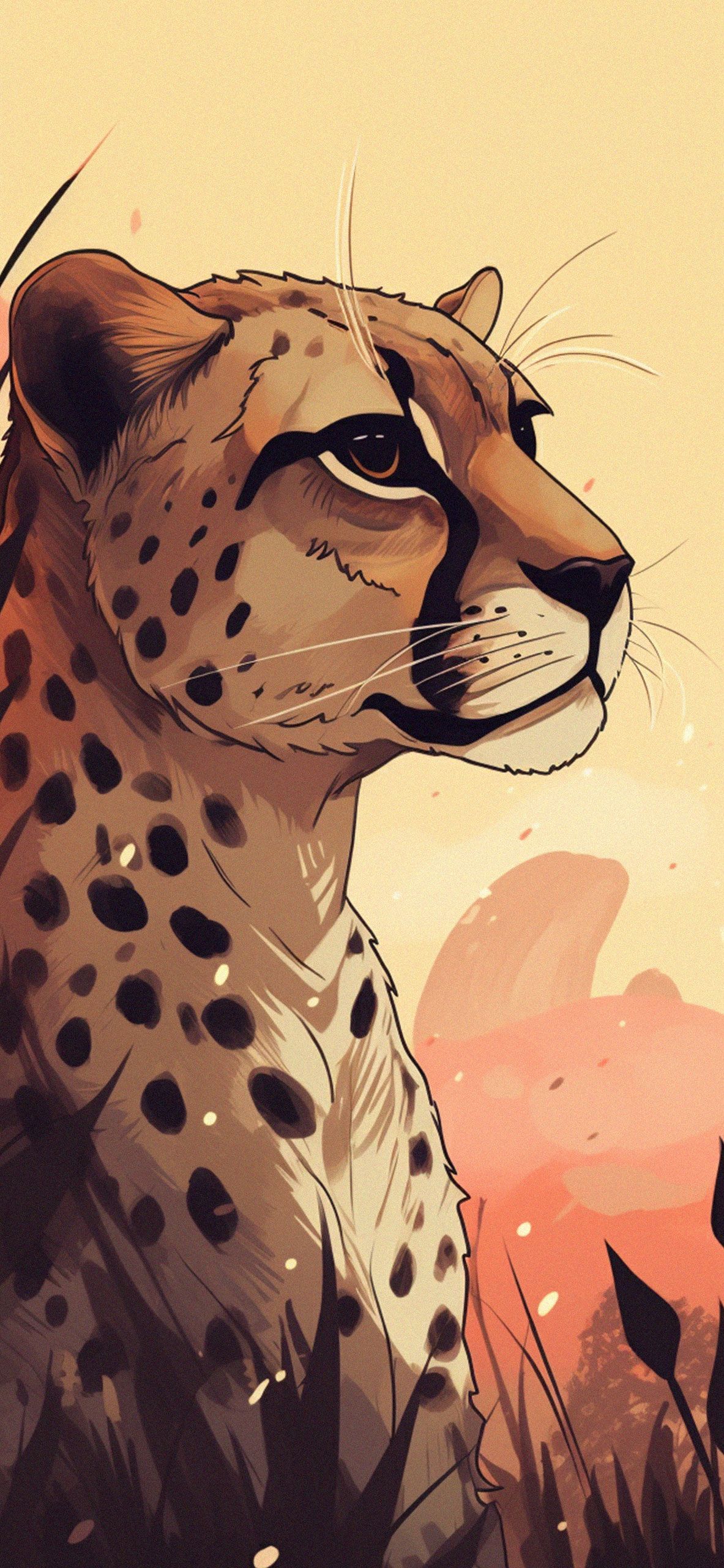 Aesthetic Cheetah Beige Wallpaper Wallpaper iPhone 4k