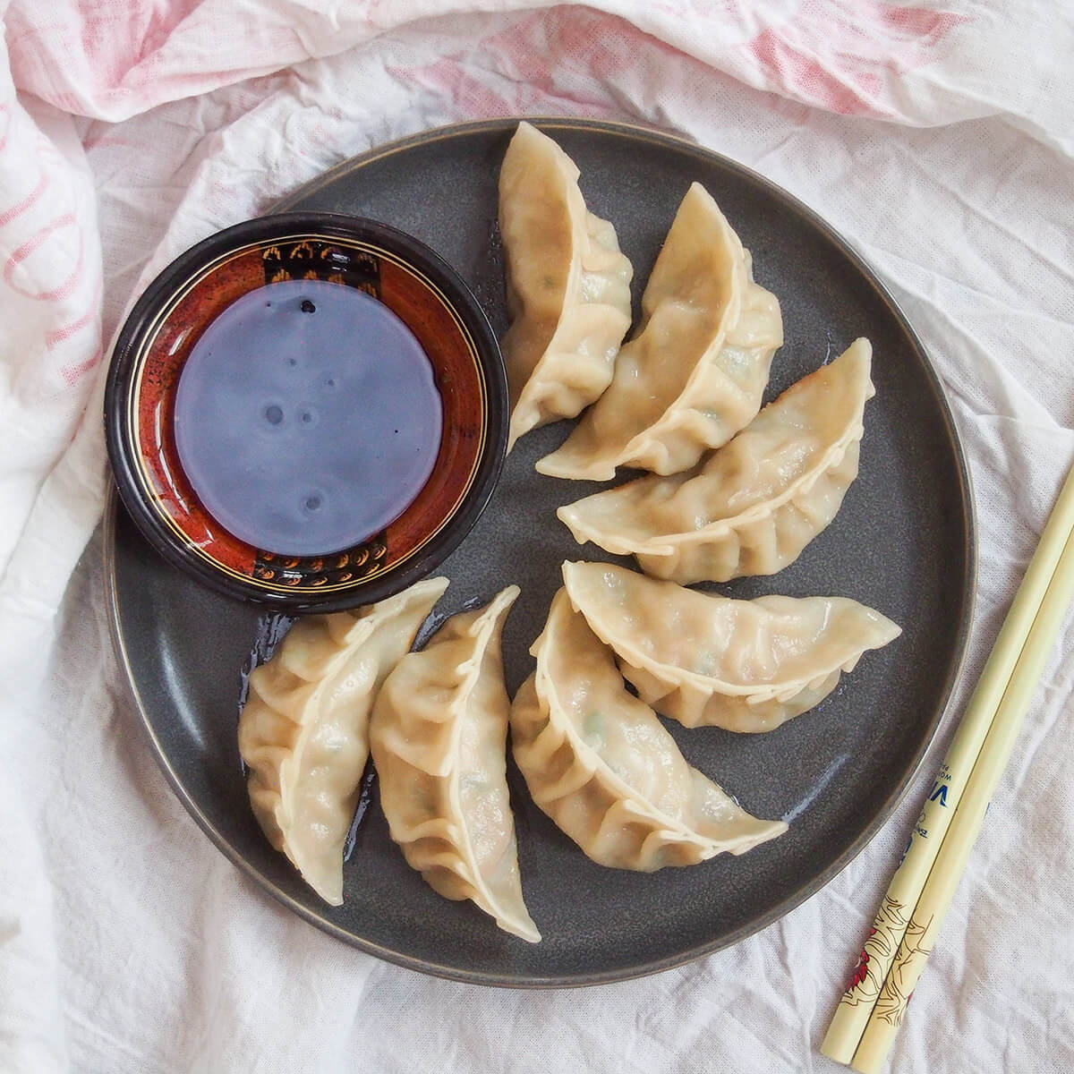 Chinese pork and cabbage dumplings's Cooking