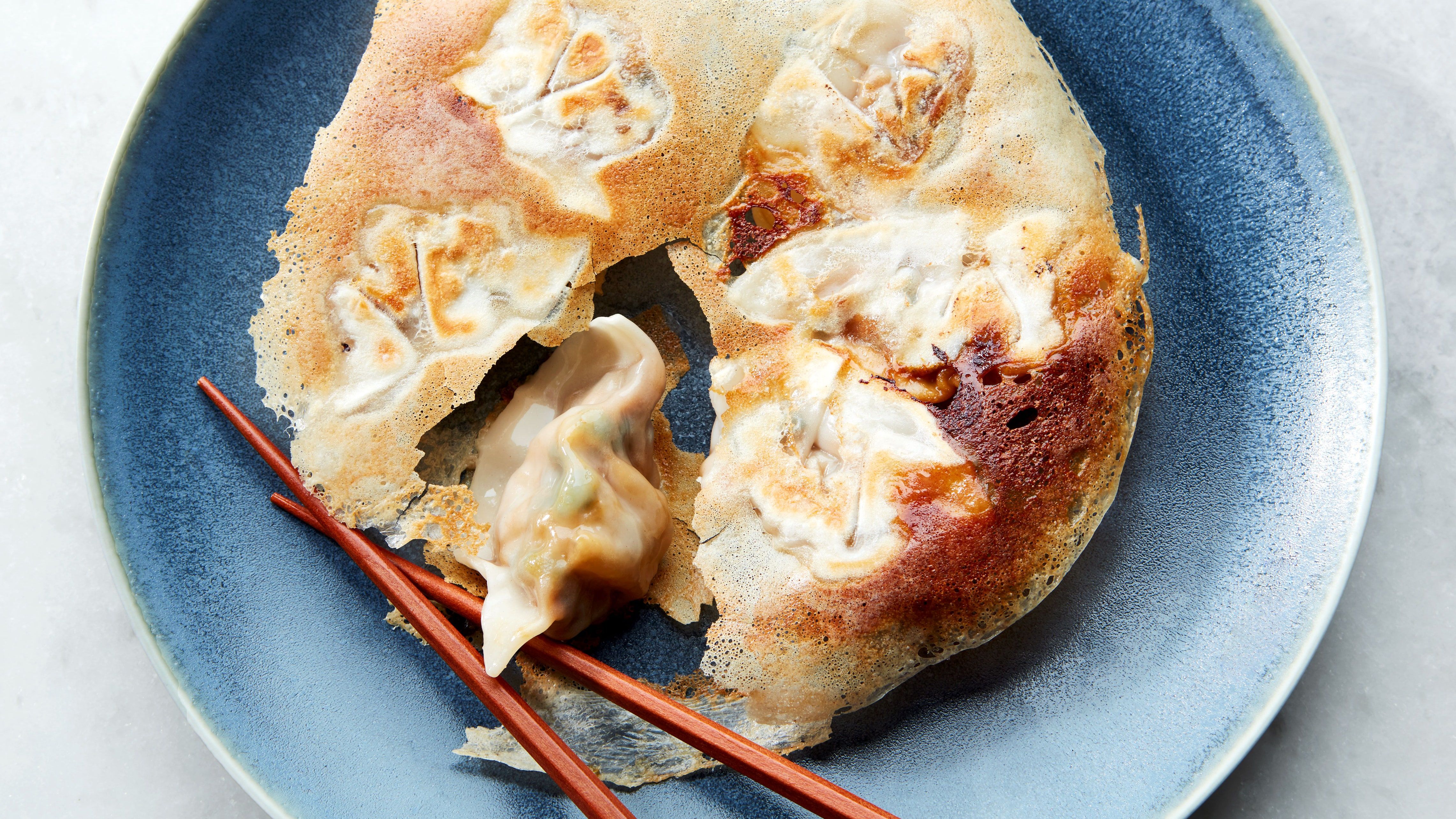 How To Make Potstickers And Dumplings Extra Crispy (Add A Dumpling Skirt!)