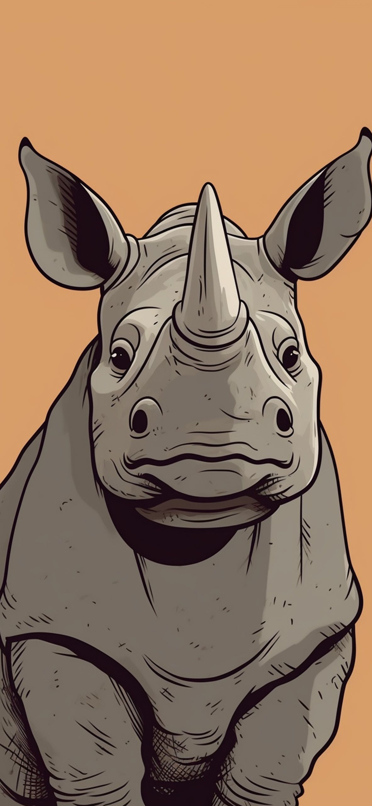 Aesthetic Rhino Brown Wallpaper Aesthetic Wallpaper