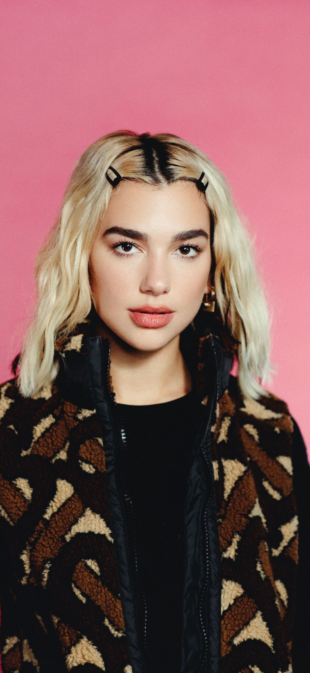 Dua Lipa Wallpaper 4K, Pastel pink, Disco Pop singer