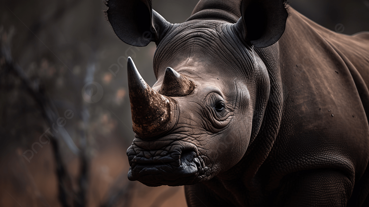 Rhino In The Wild Photography Image Background, Picture Of The Black Rhino Background Image And Wallpaper for Free Download