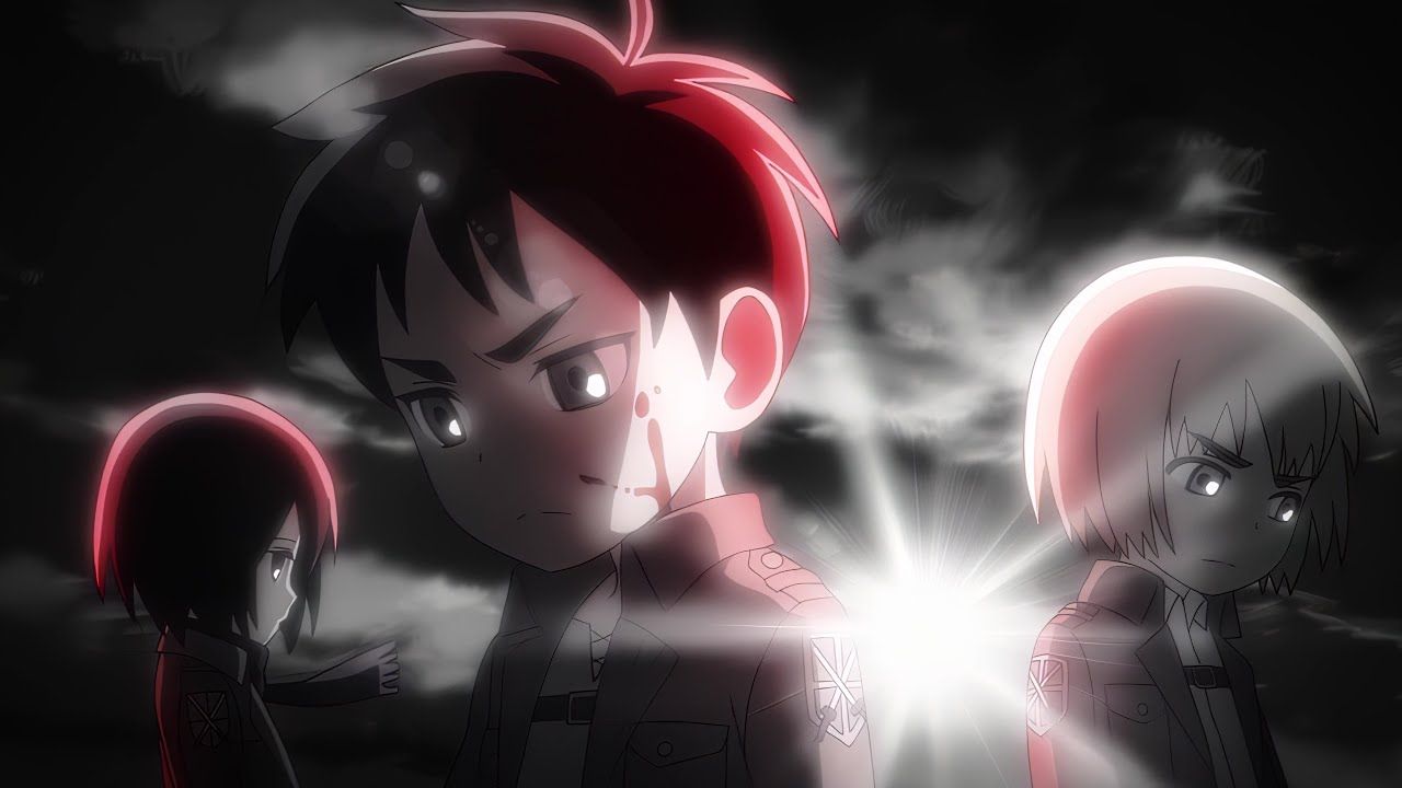 Attack on Titan: Junior High. Opening wa Hanabi no You niK Creditless