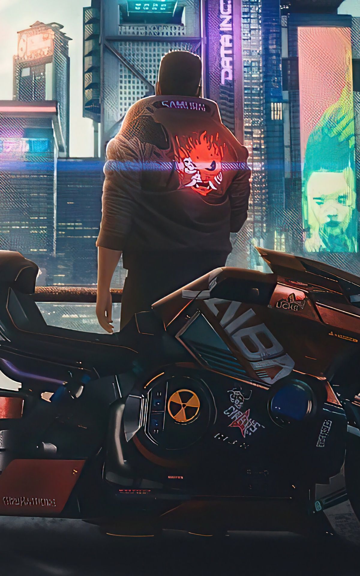 Video Game Cyberpunk Motorcycle, 1200x1920 Phone HD Wallpaper