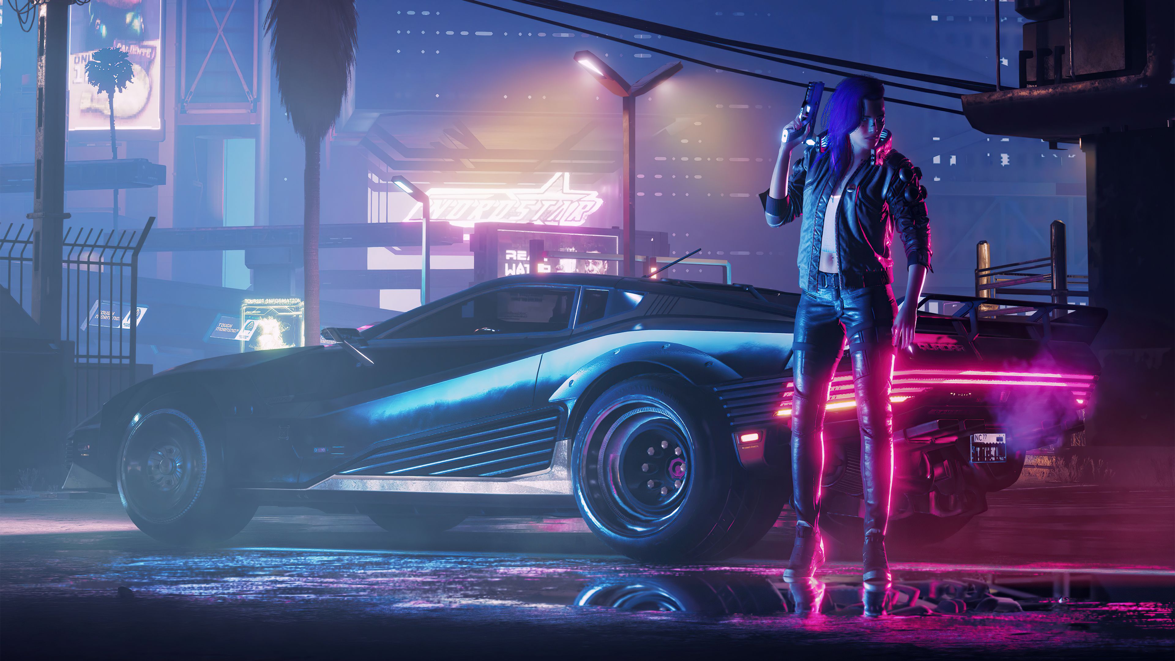 Cyberpunk 2077 Neon City 4k 2048x1152 Resolution HD 4k Wallpaper, Image, Background, Photo and Picture