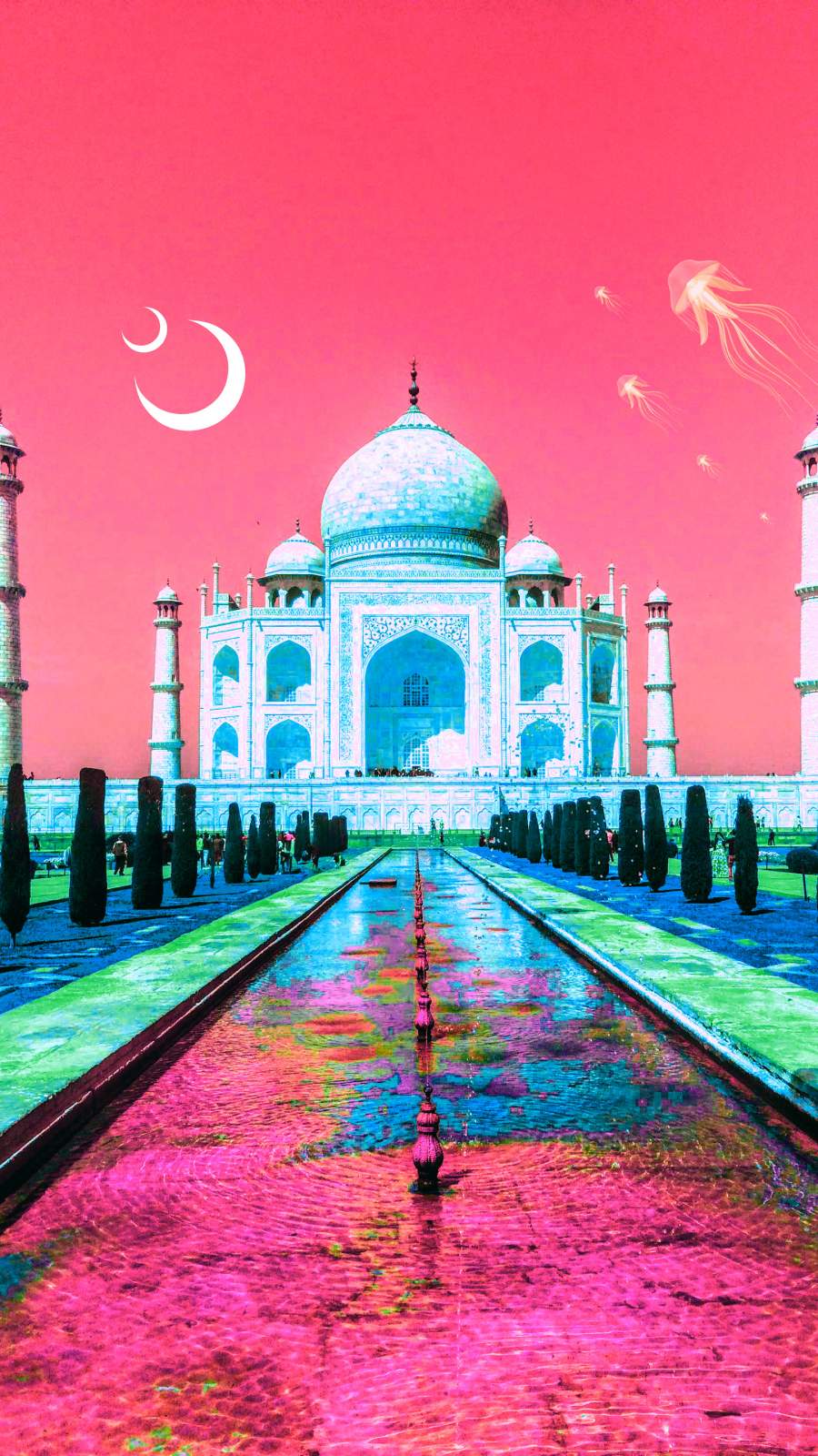 Taj Mahal Love iPhone Wallpaper