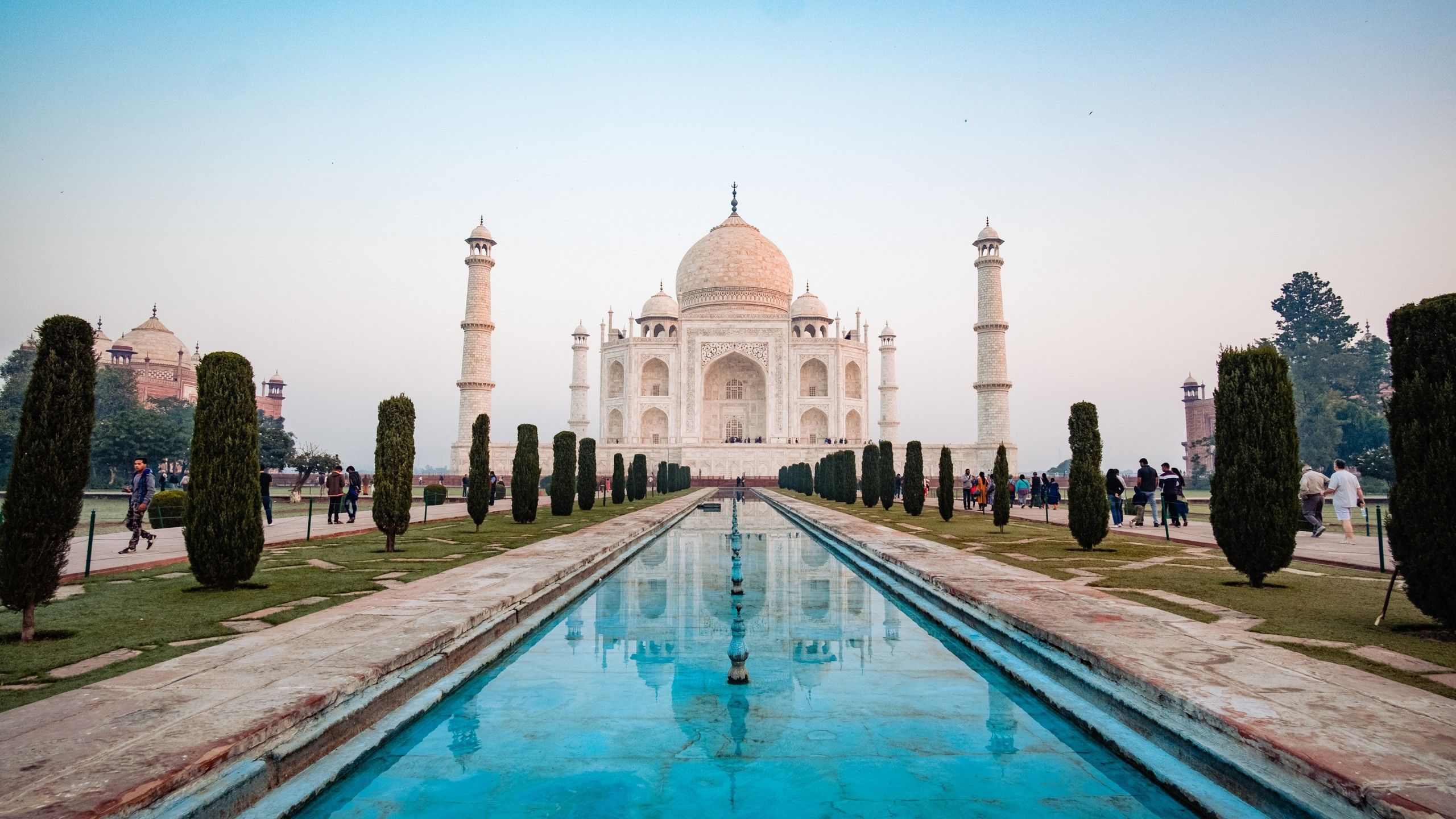 Taj Mahal Agra India 4K Wallpaper