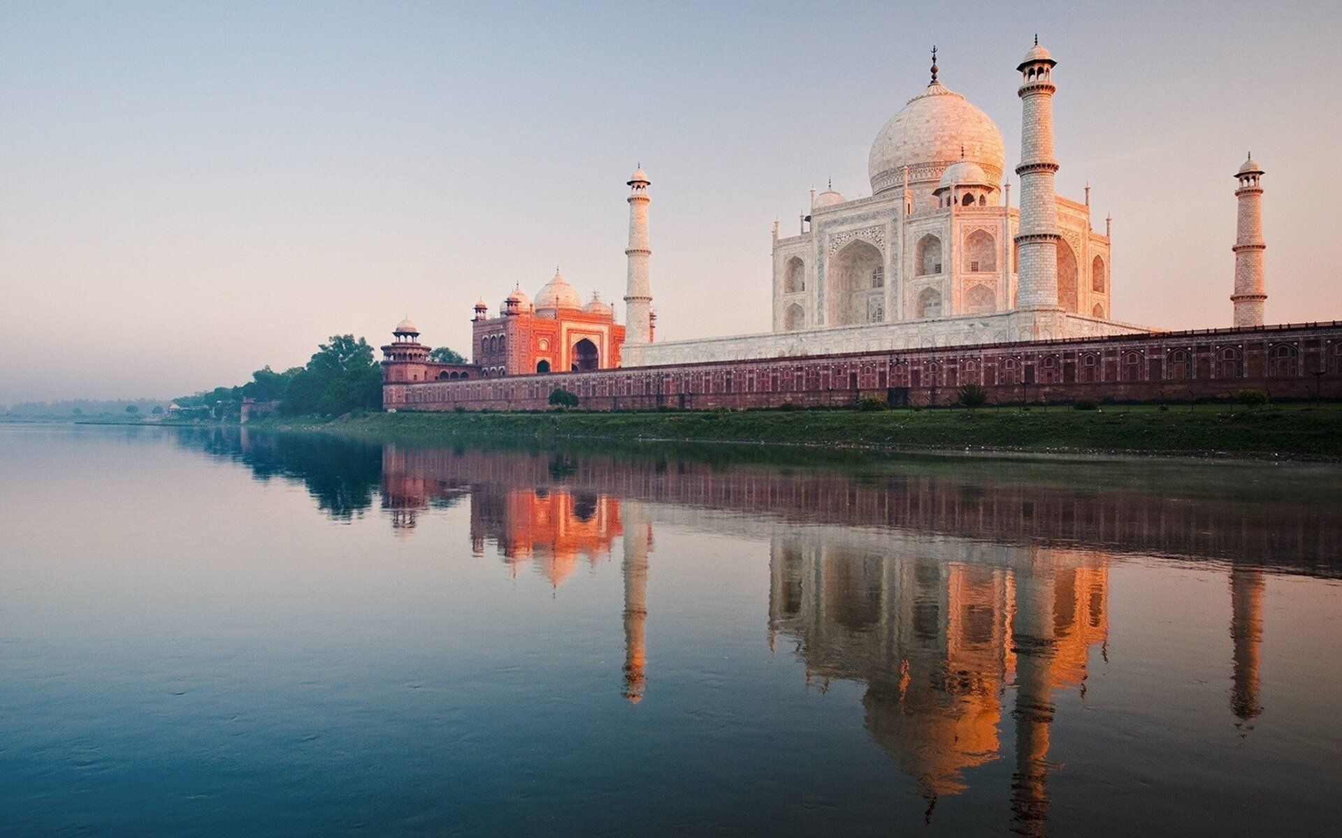 Taj Mahal River 1080P Resolution HD 4k Wallpaper, Image, Background, Photo and Picture