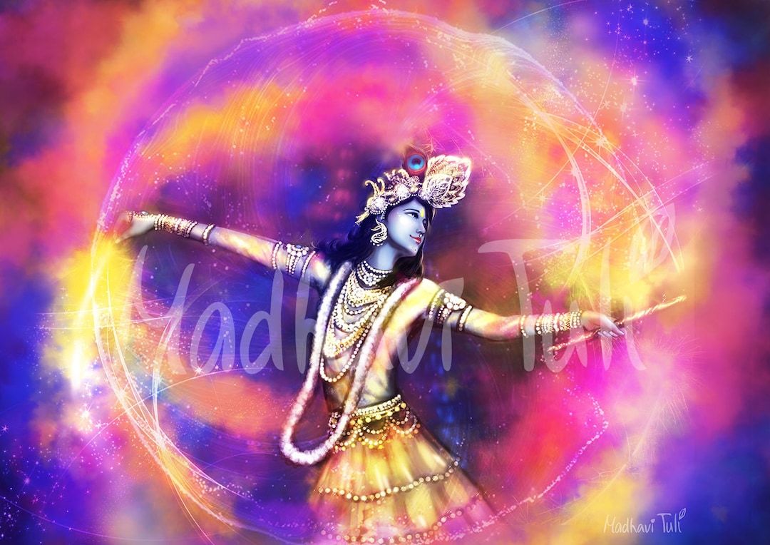 HD File Shri Krishna Holi High Quality Wallpaper