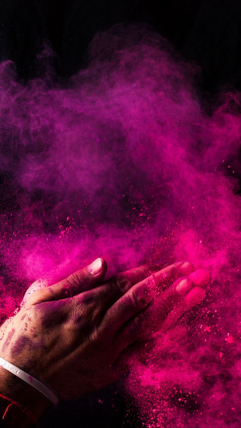 Download Wallpaper 800x1420 Paint, Holi, Hands, Colorful Iphone Se 5s 5c 5 For Parallax HD Background