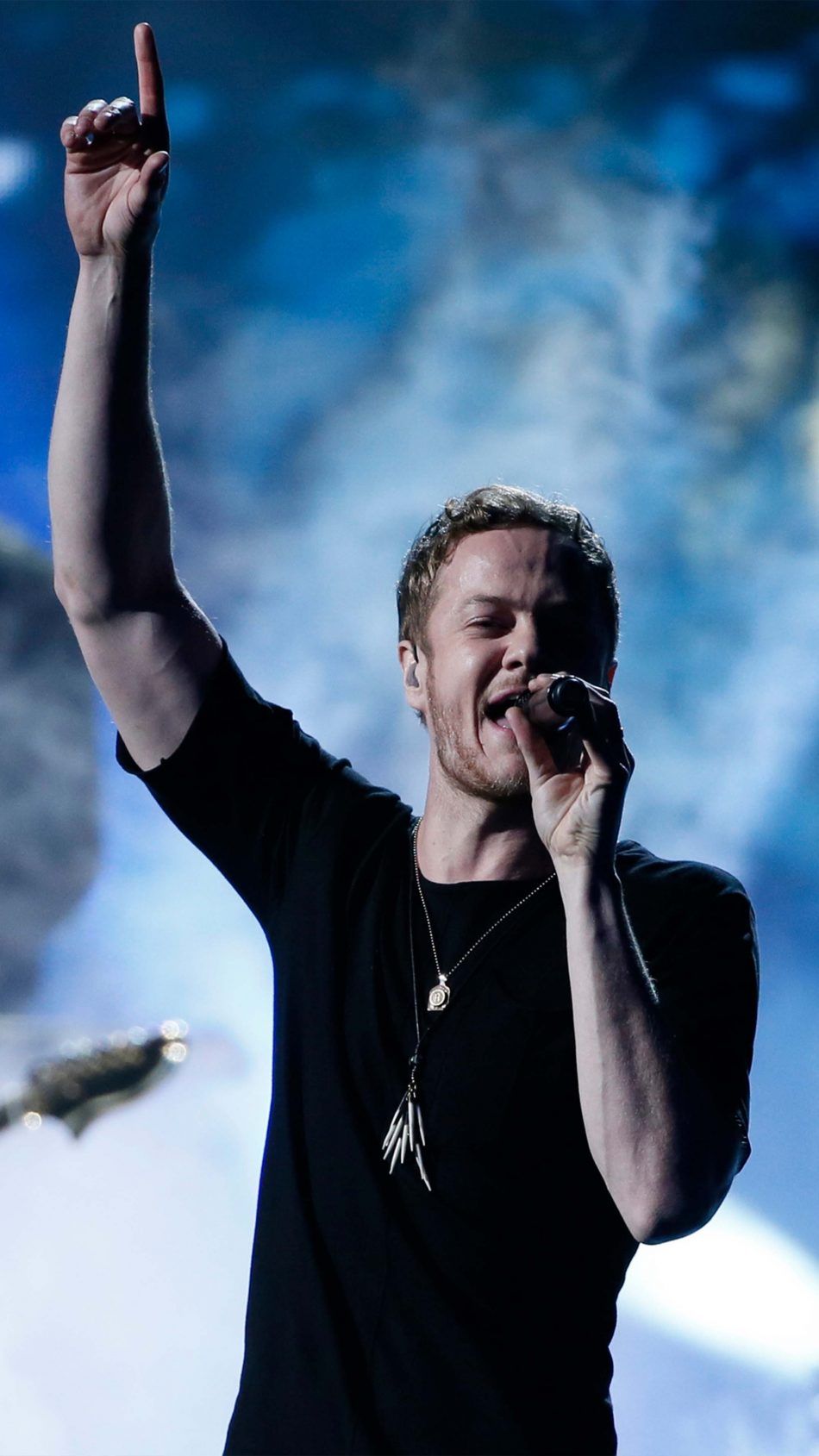 Imagine Dragons Singer Dan Reynolds Performing Live 4K Ultra HD Mobile Wallpaper