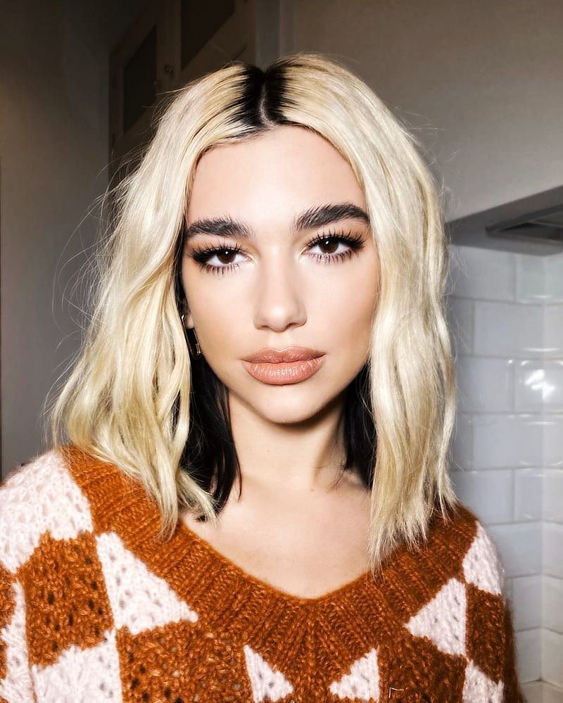 Dua Lipa, artist, beauty, blonde, look, music, people, pretty, singer, woman, HD phone wallpaper