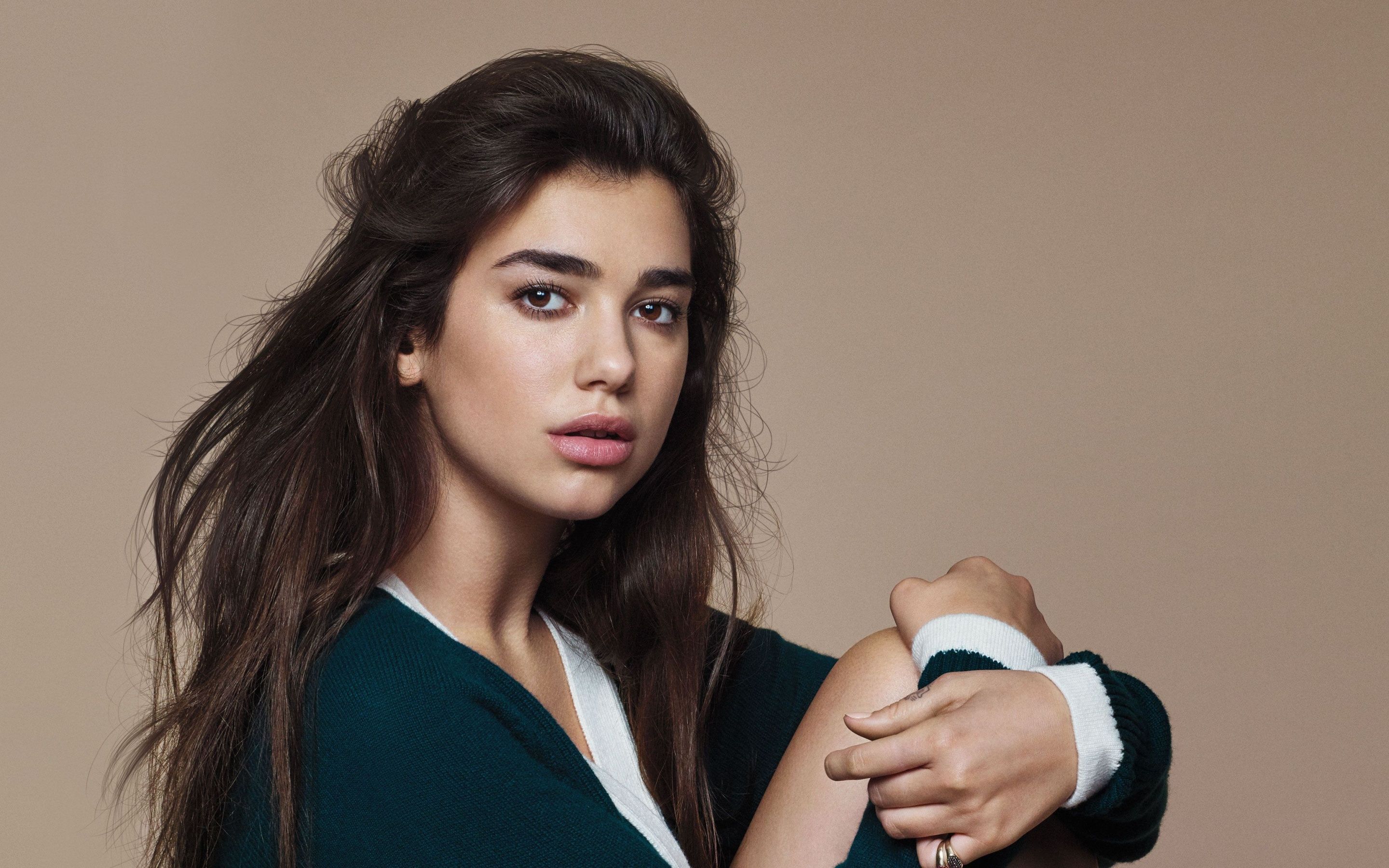 Dua Lipa Wallpaper 4K, Model, Singer, Photohoot, ELLE