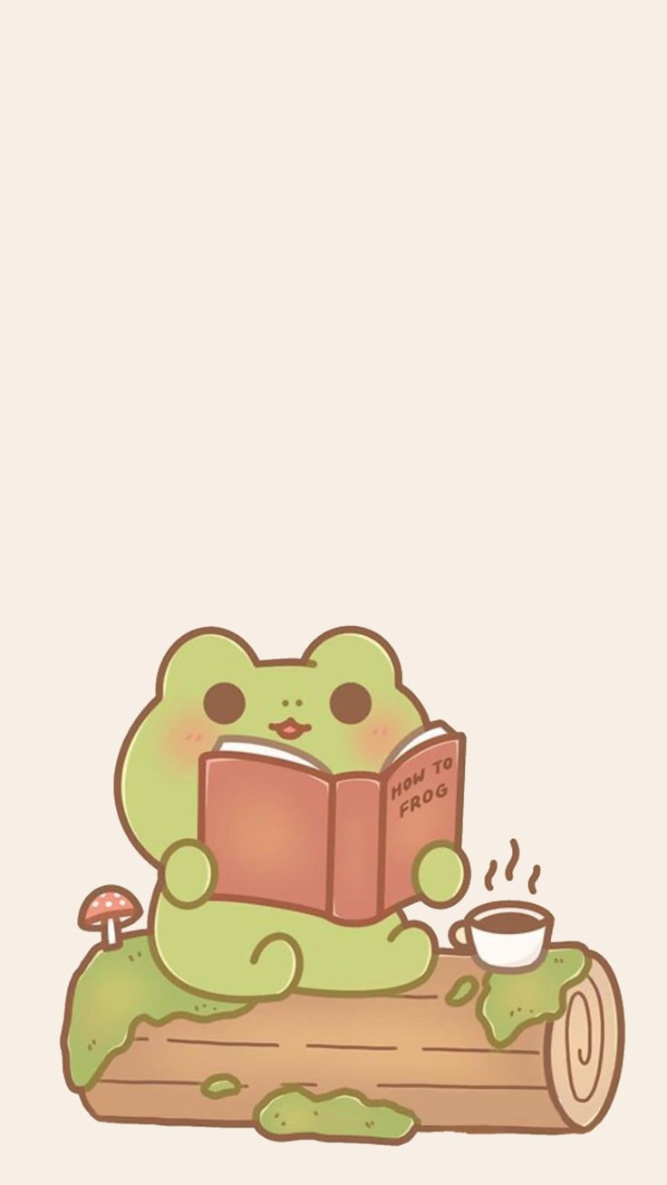 Cute Frog Wallpaper for iPhone. Frog wallpaper, Cute drawings, iPhone wallpaper kawaii