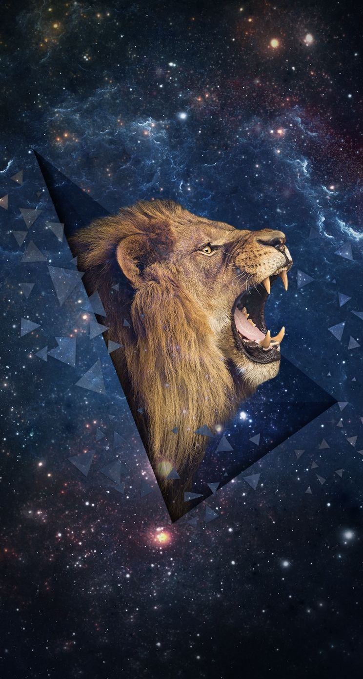 Galaxy Lion Wallpaper