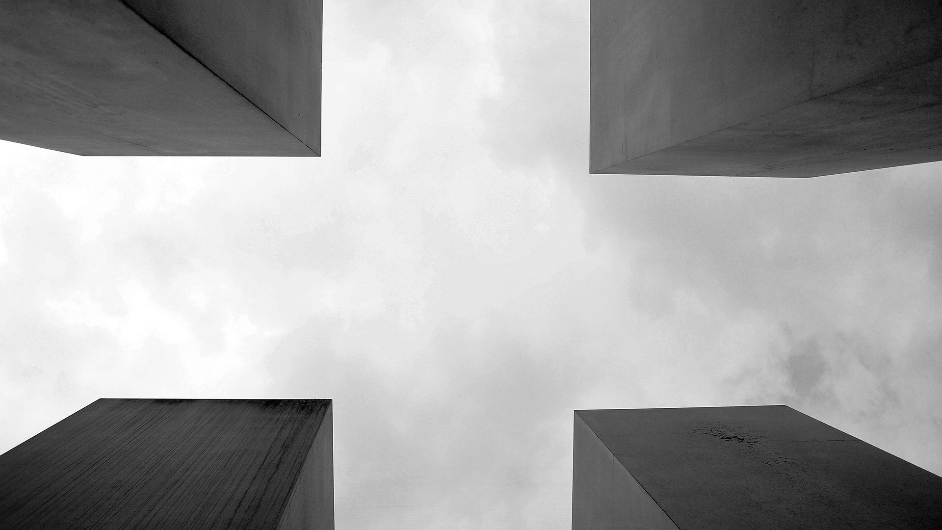 Architecture Building Minimal City Dark Bw Wallpaper