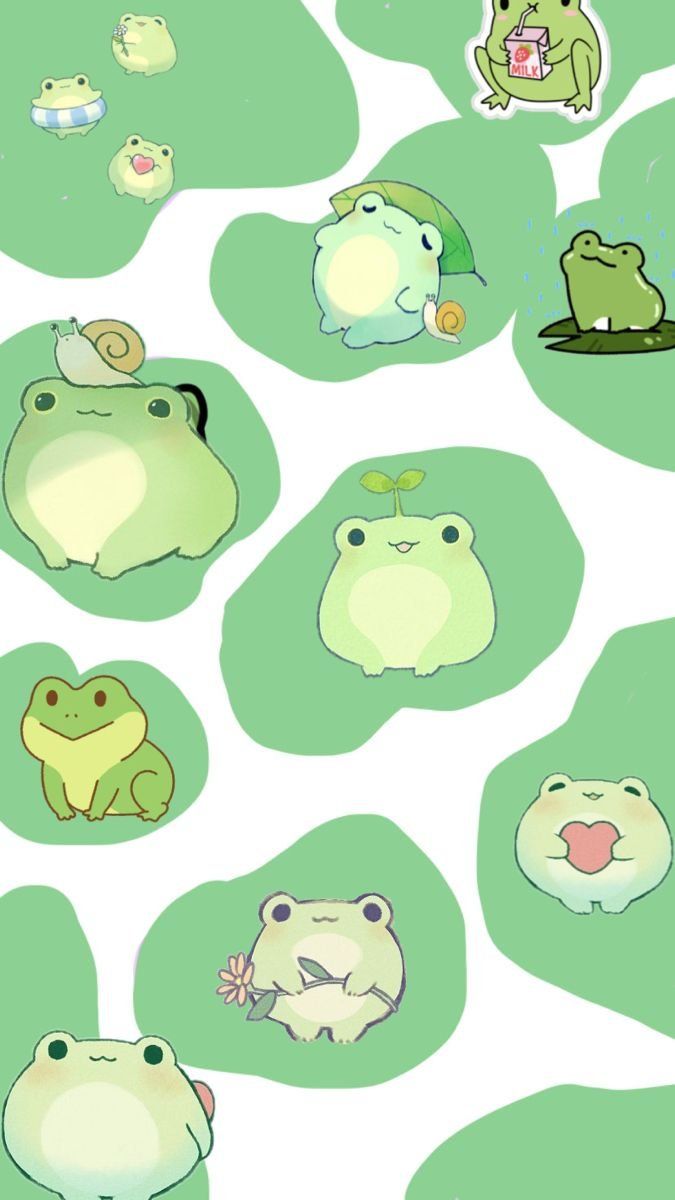 Frog kawaii Wallpaper Download