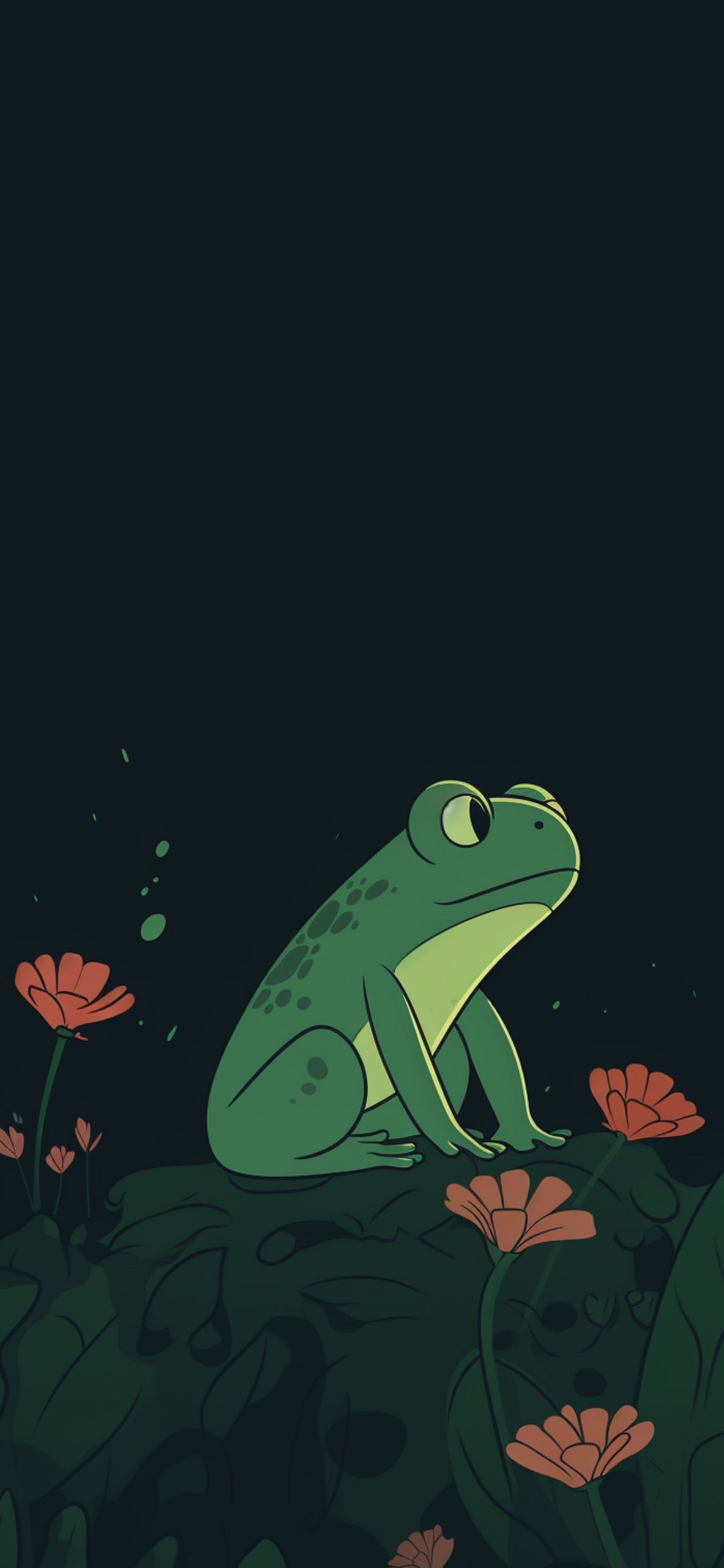 Cute Frog Dark Green Wallpaper Frog Wallpaper iPhone