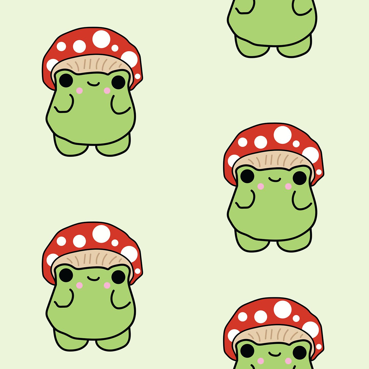 Fun Frog Wallpaper And Stick Or Non Pasted