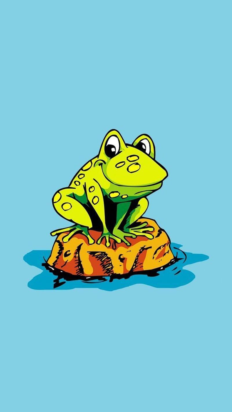 HD cartoon frog wallpaper