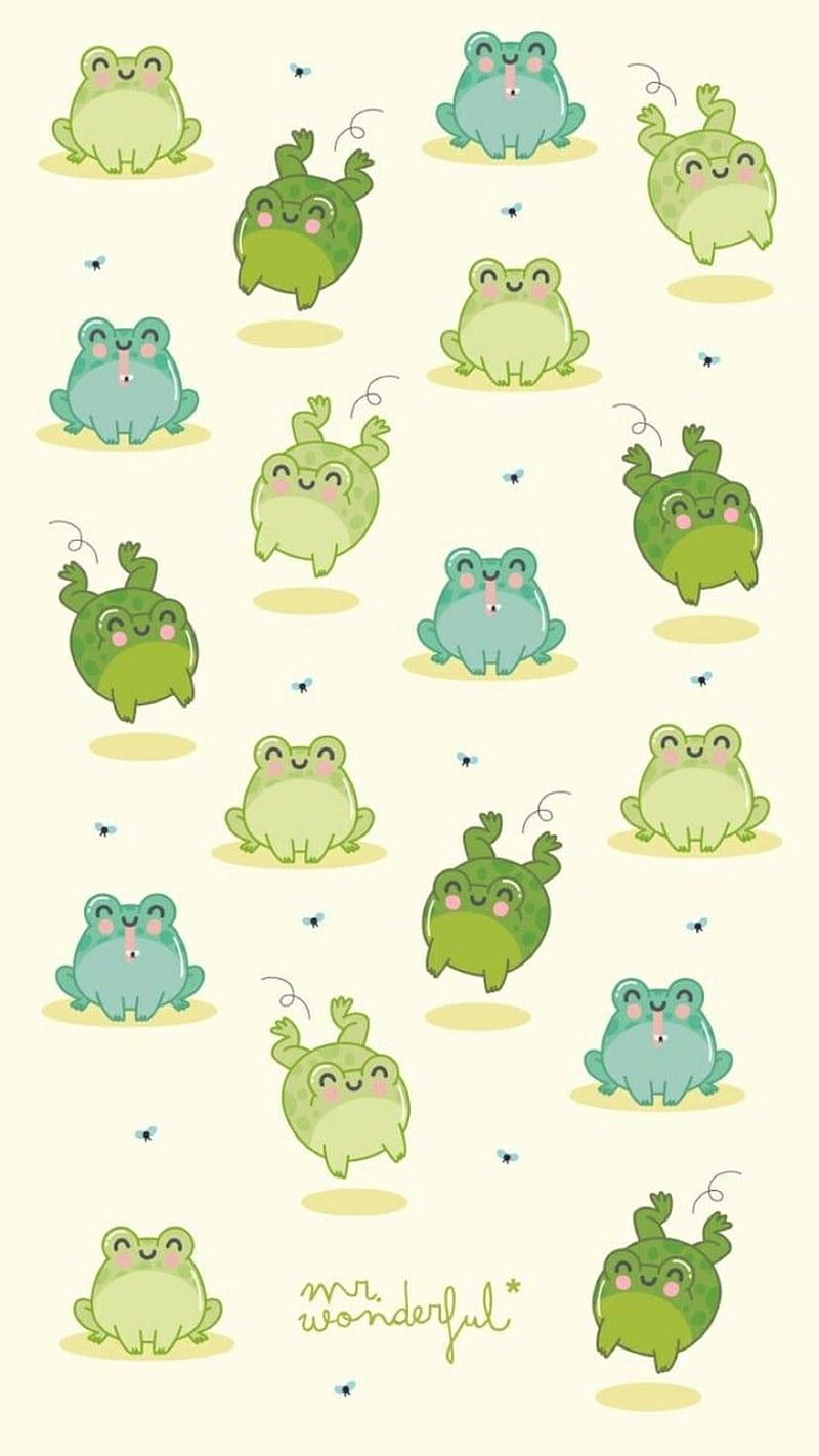 HD cute frog wallpaper