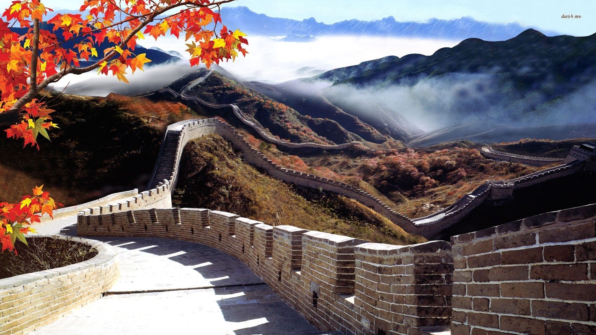 Great Wall of China HD wallpaper. Great wall of china, Monument, Scenery