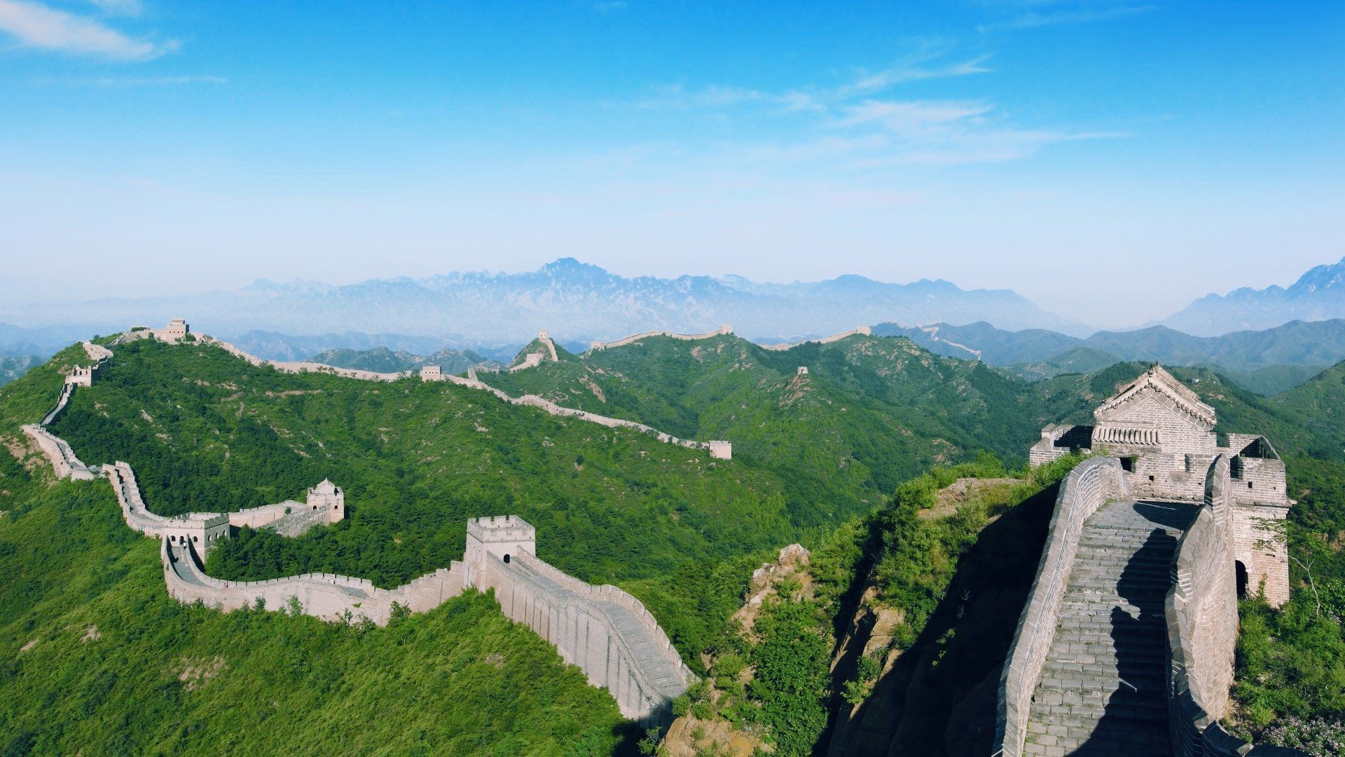 4K Great Wall of China Wallpaper and Background Image